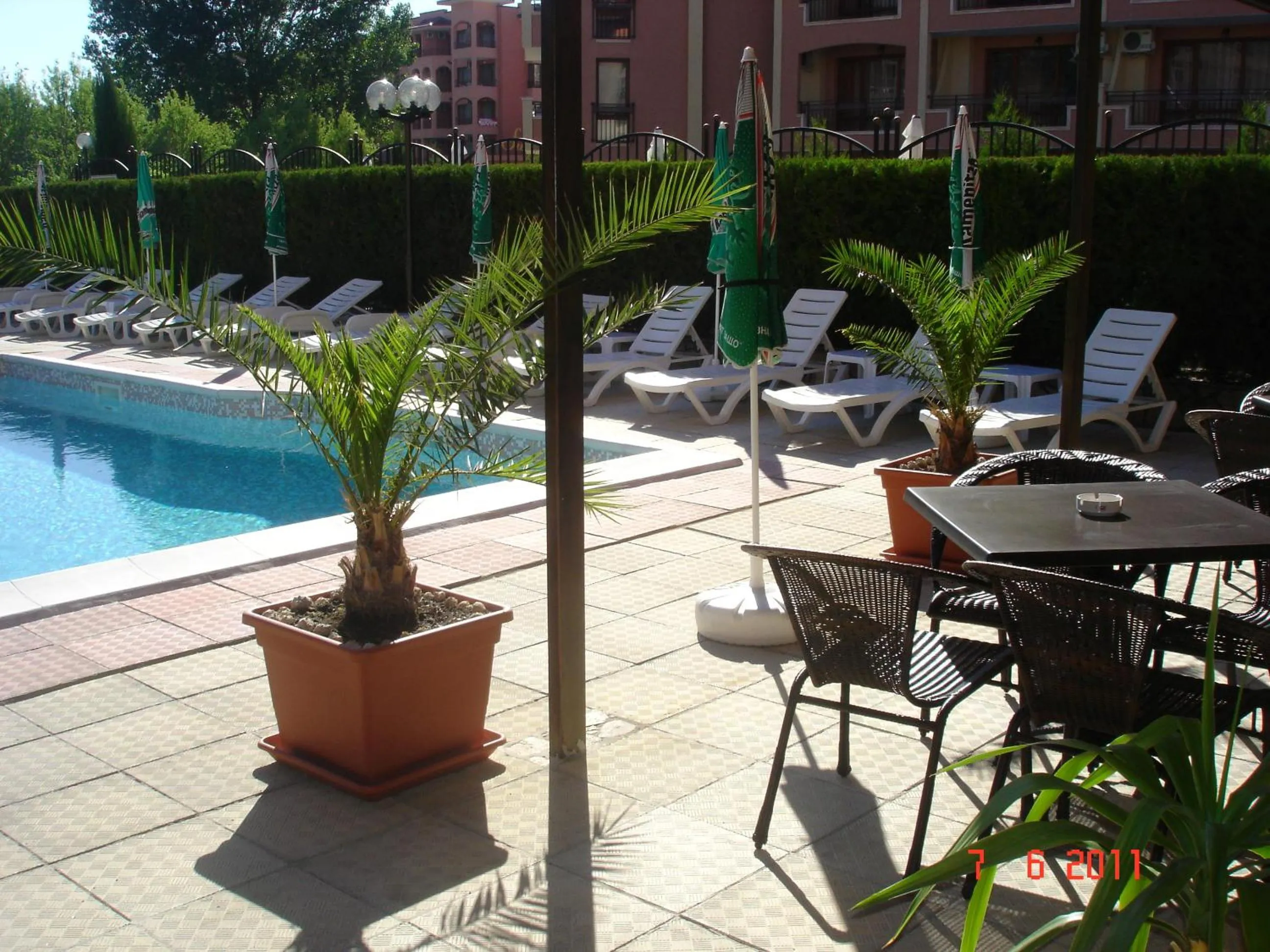 Patio in Friends Family Hotel