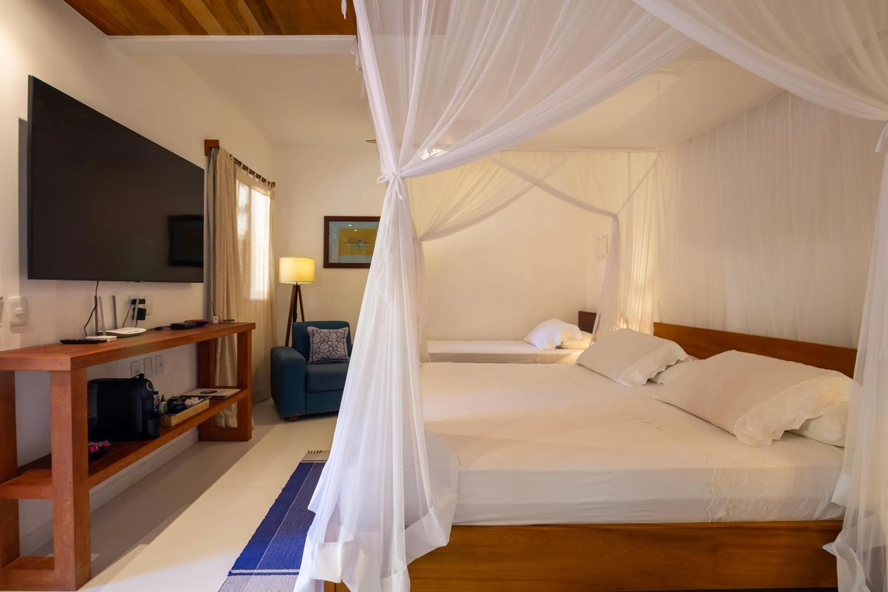 Bed in Pousada Quarto Crescente