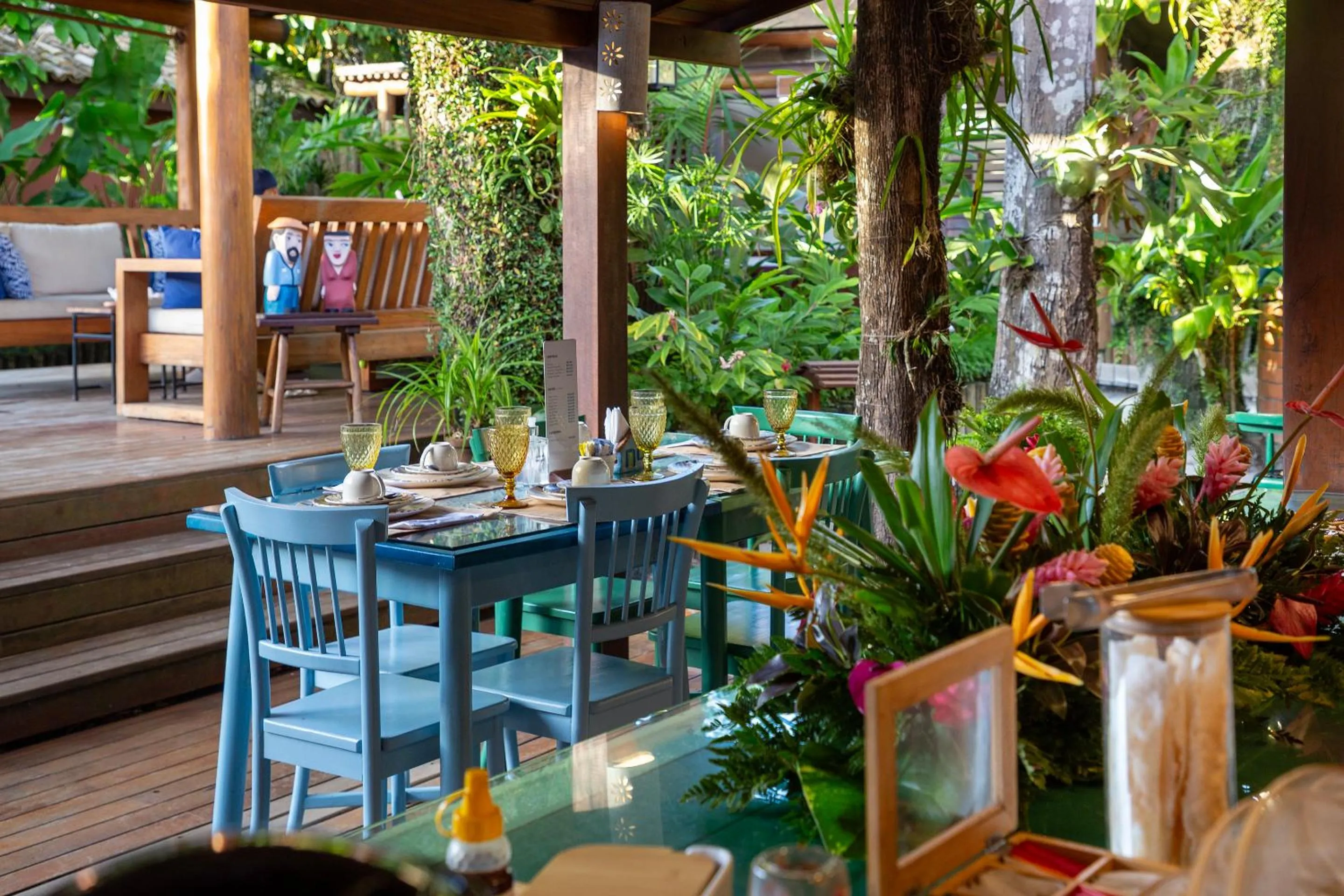 Dining area in Pousada Quarto Crescente