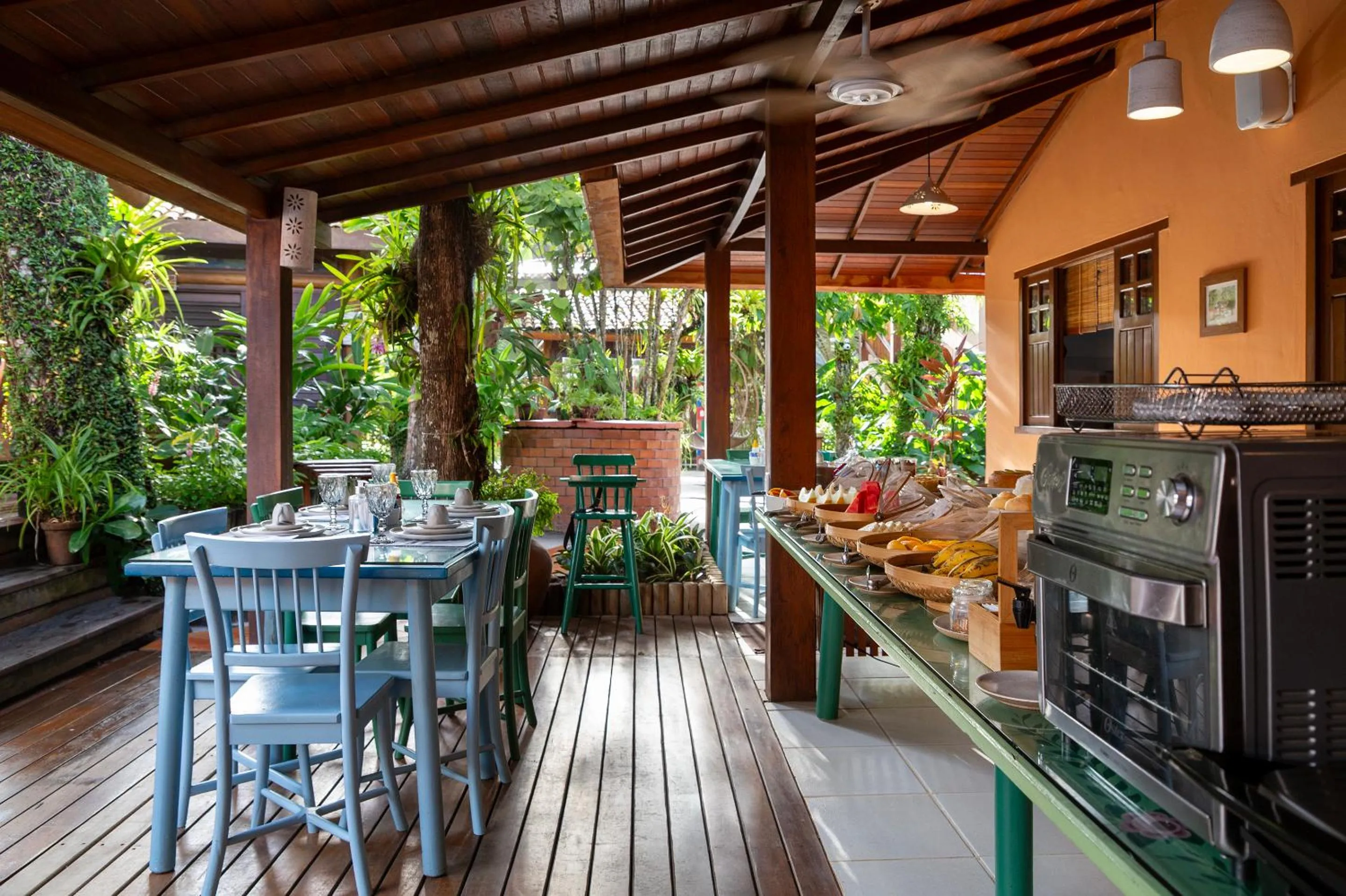 Dining area in Pousada Quarto Crescente