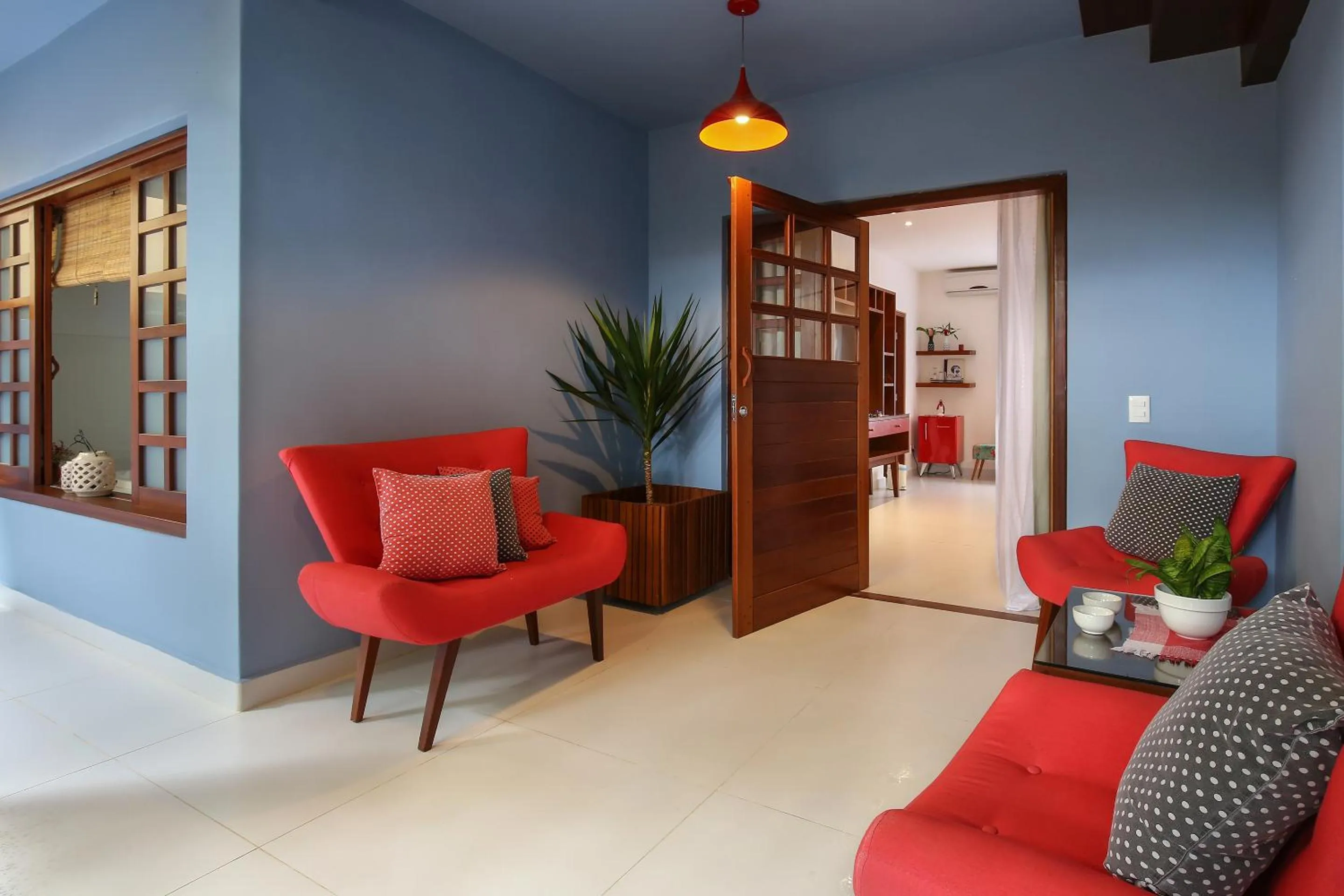 Seating area in Pousada Quarto Crescente