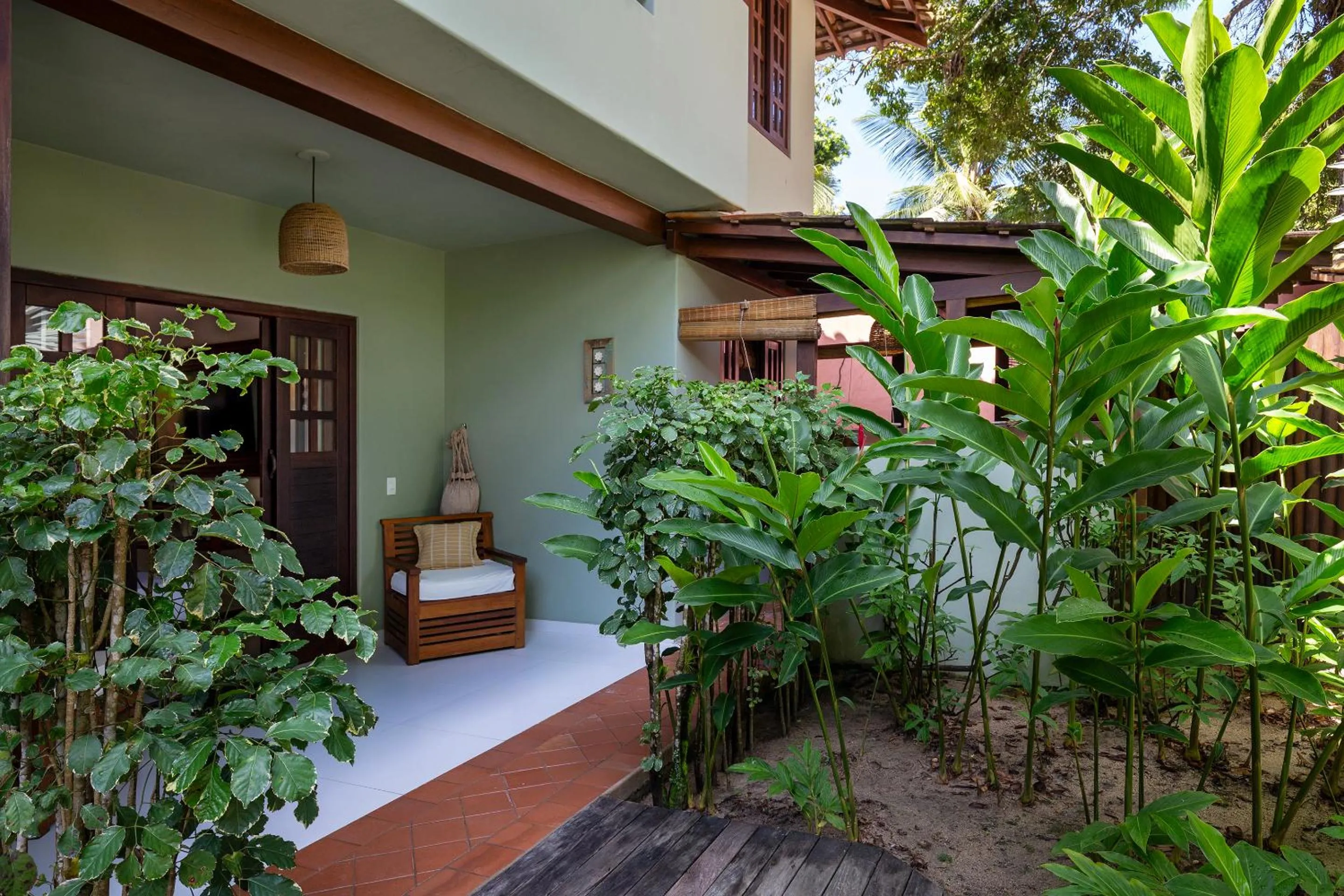 Garden view in Pousada Quarto Crescente