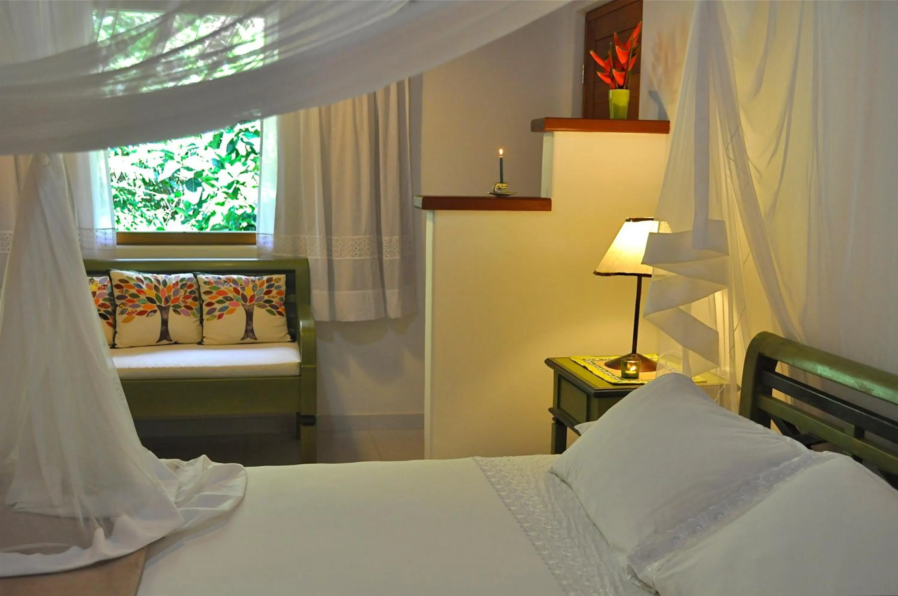 Bed in Pousada Quarto Crescente