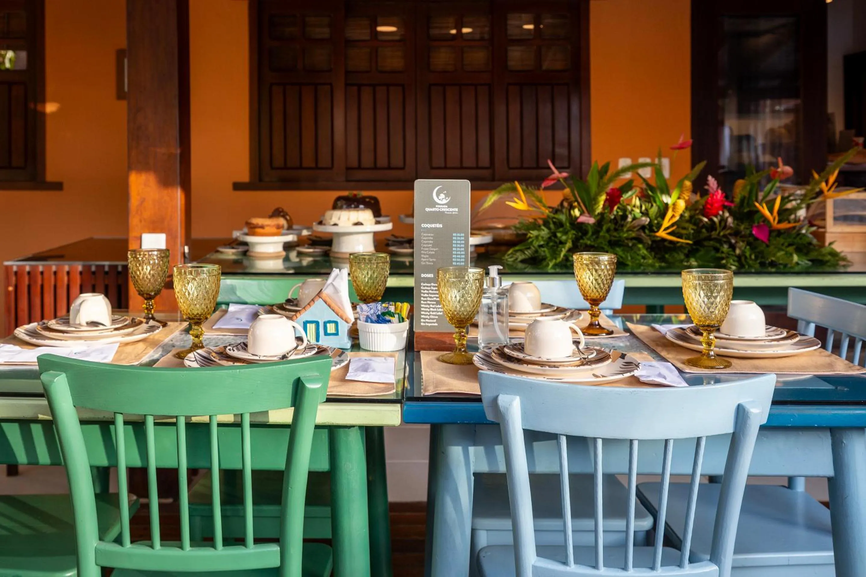 Food and drinks in Pousada Quarto Crescente