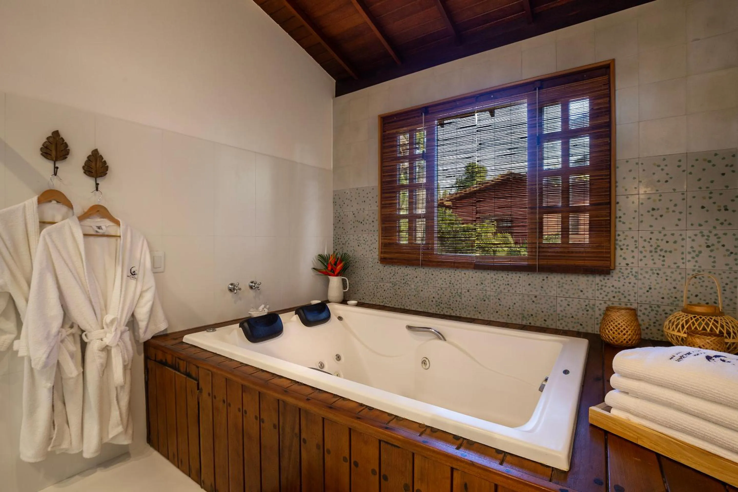 Hot Tub in Pousada Quarto Crescente