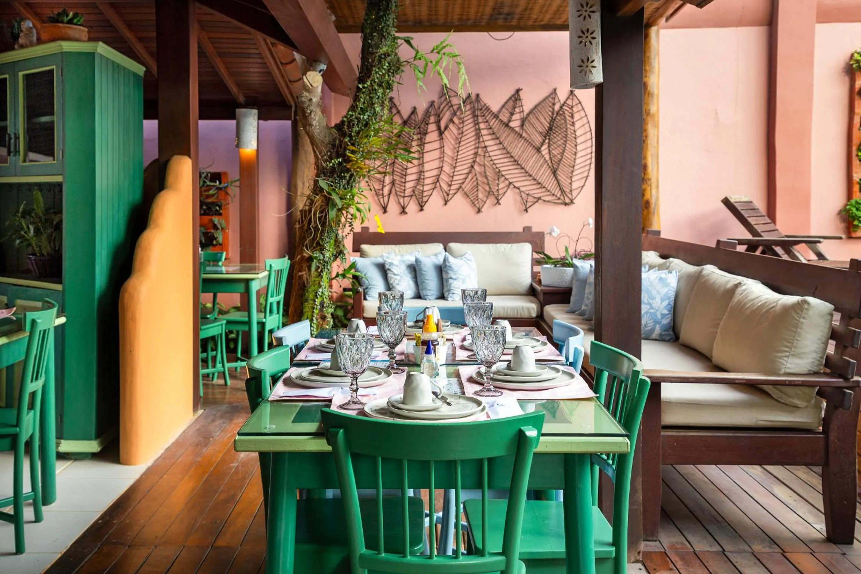 Dining area in Pousada Quarto Crescente