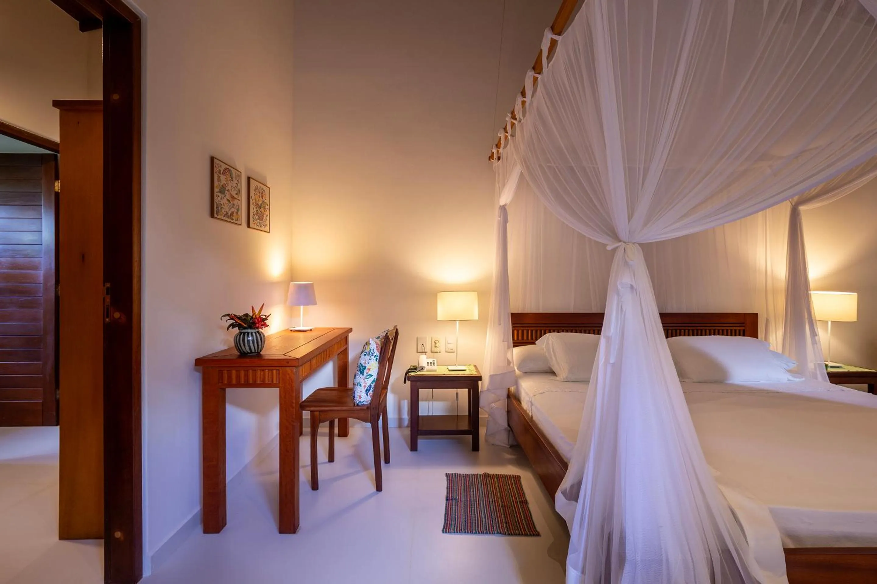 Bed in Pousada Quarto Crescente