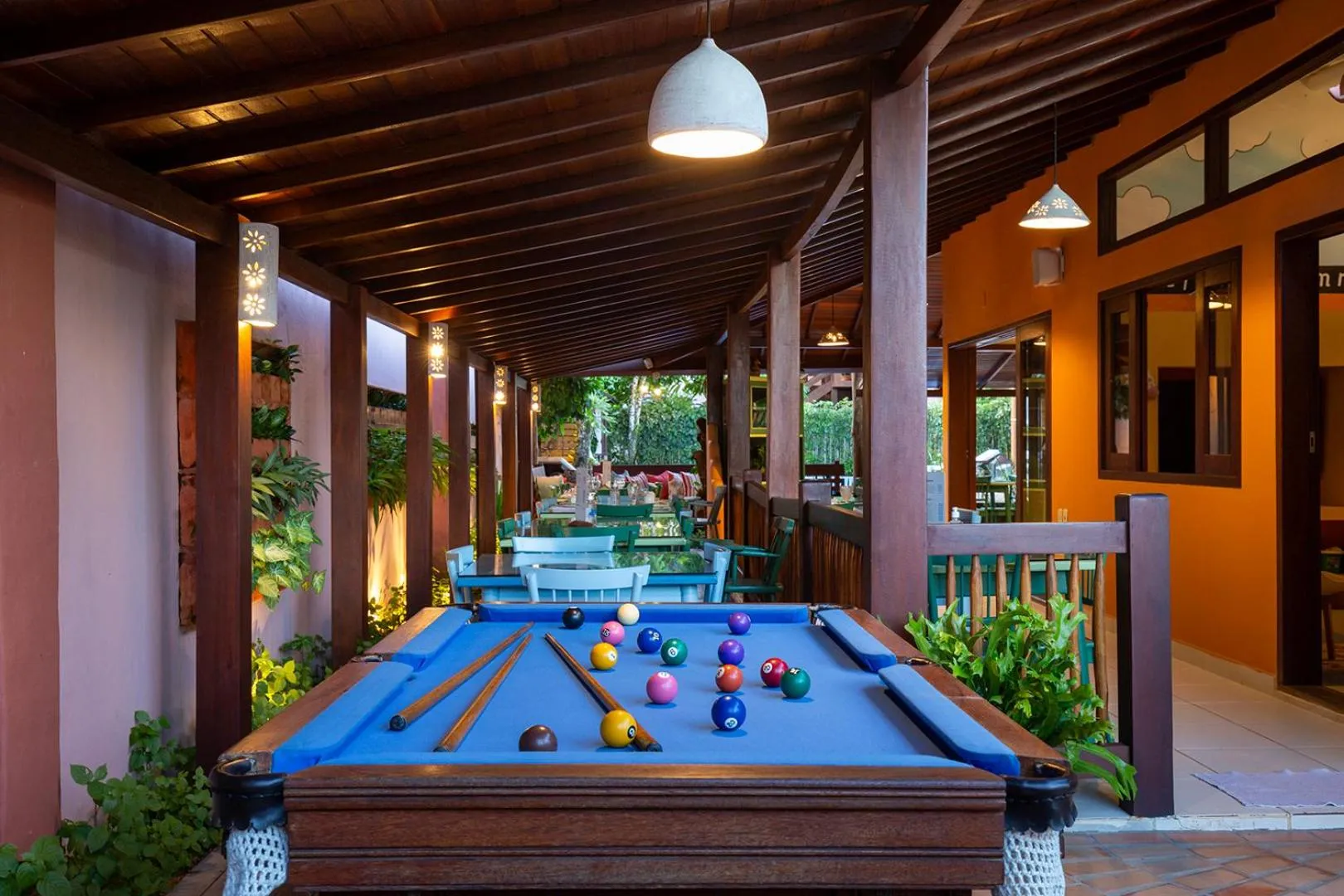 Seating area in Pousada Quarto Crescente