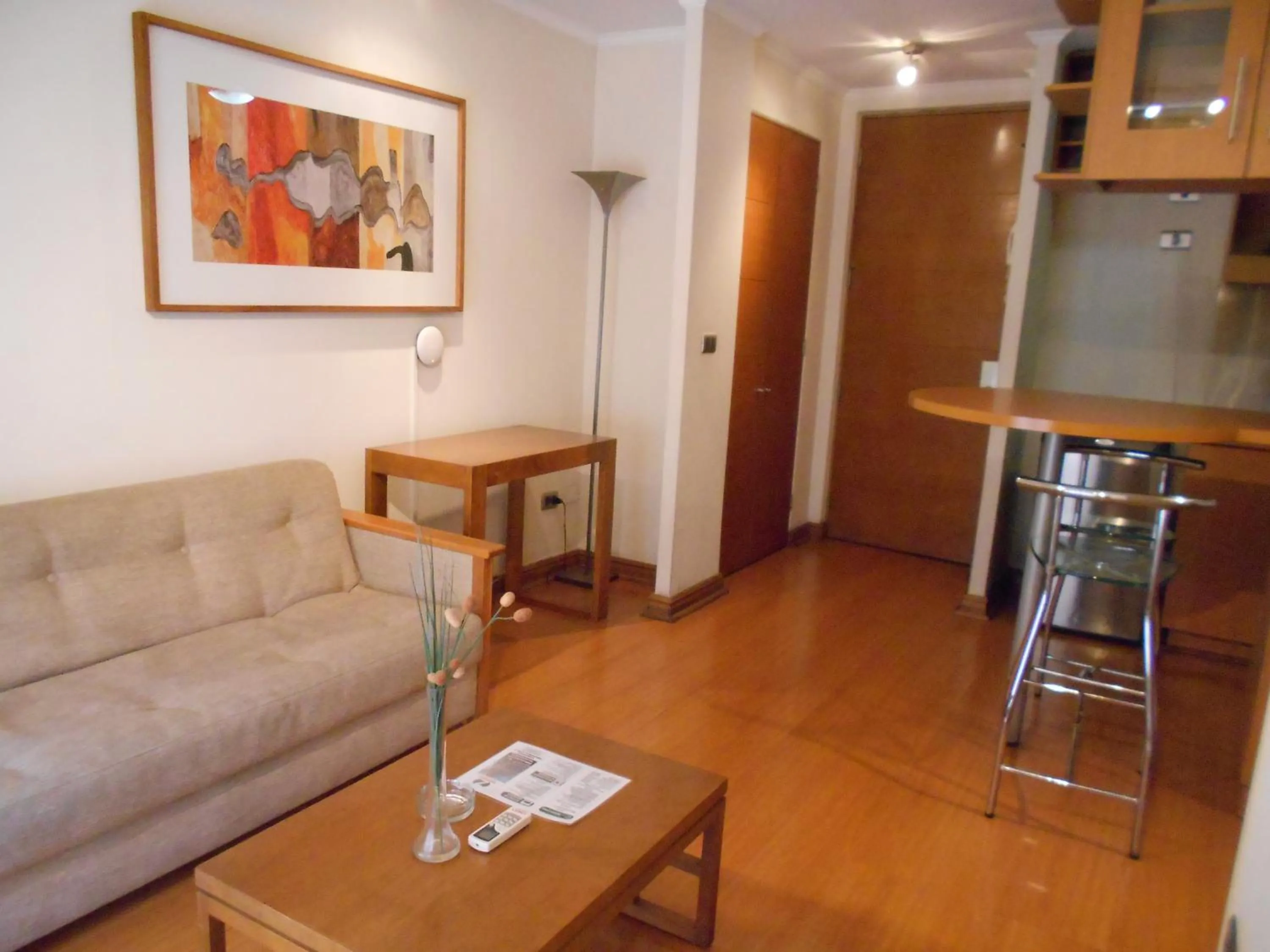 Seating area in Andes Suites