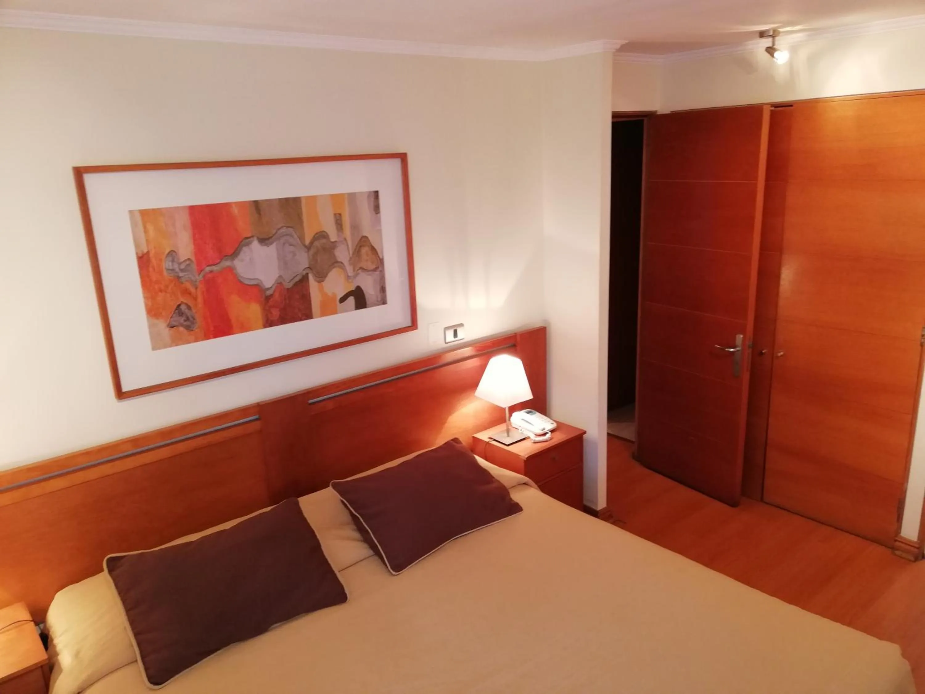 Decorative detail, Bed in Andes Suites