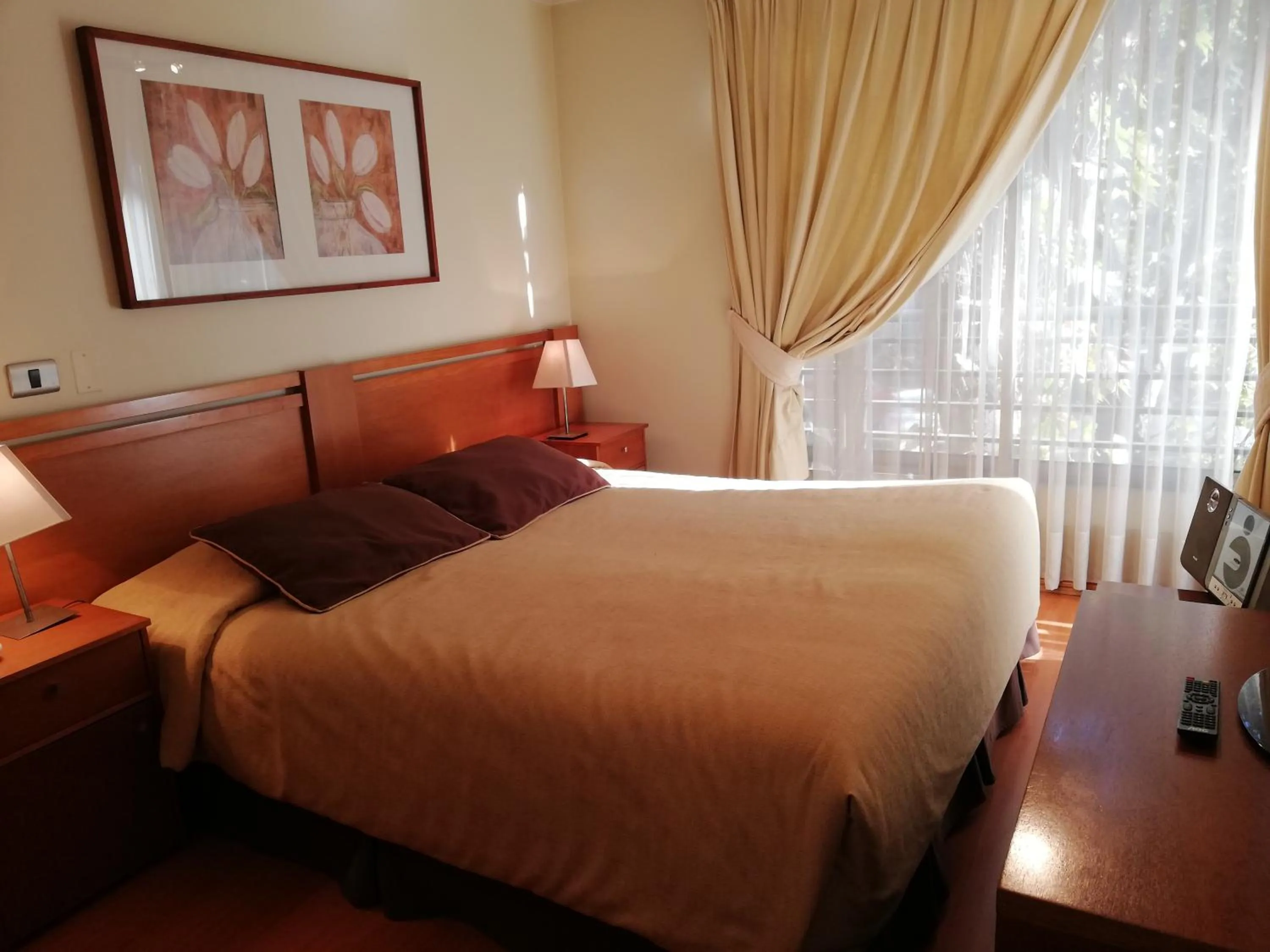 Decorative detail, Bed in Andes Suites