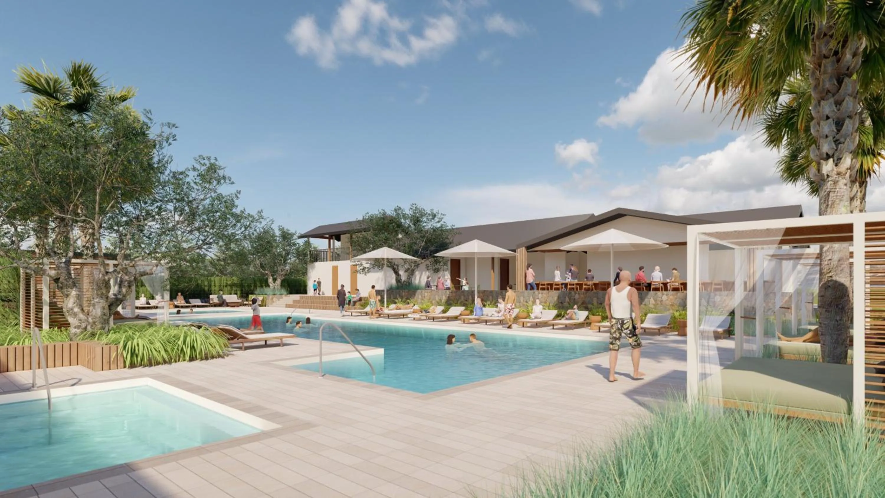 Swimming pool in Guesthouse Hotel at La Valle