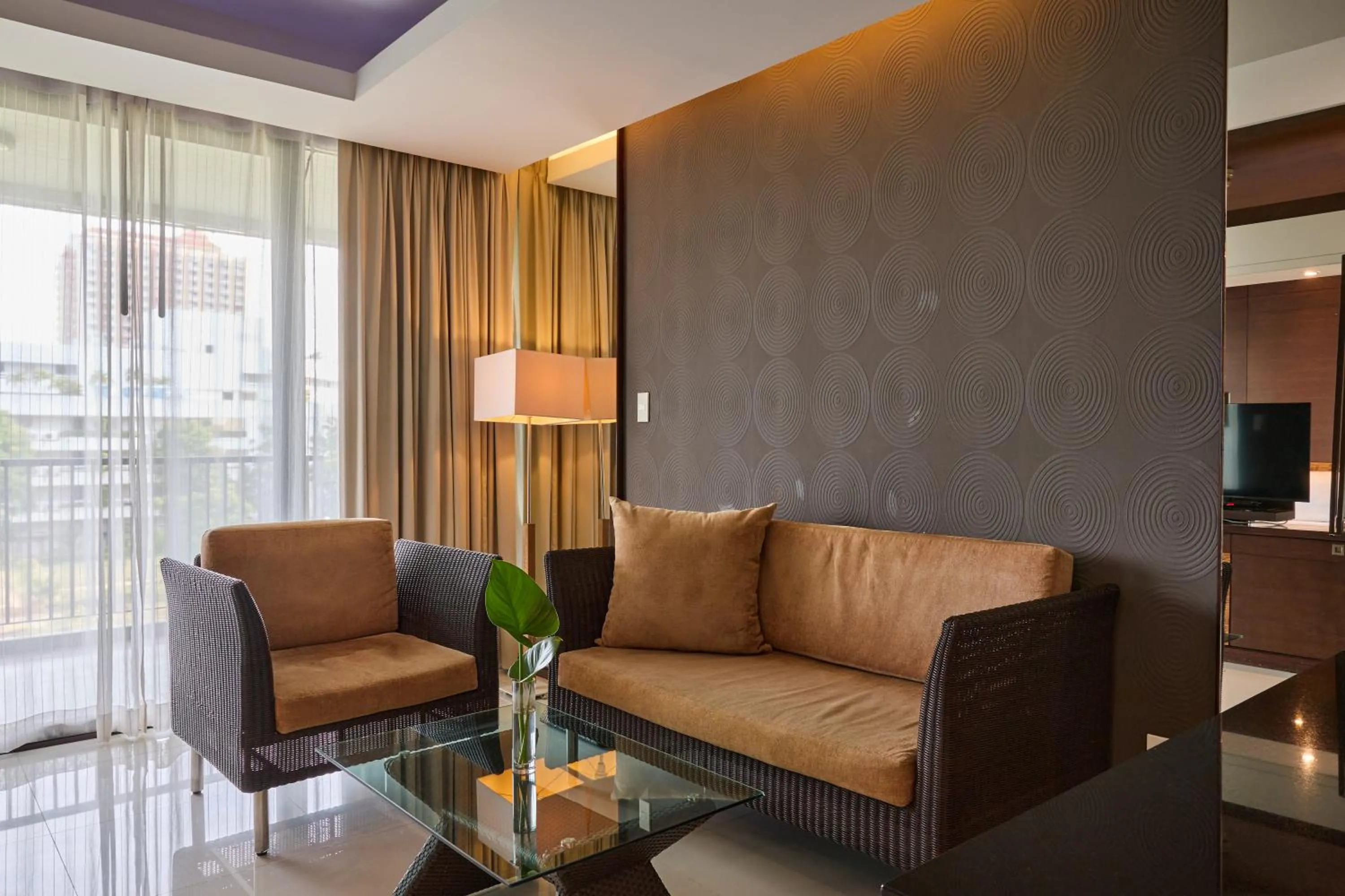 Seating area in Tara Mantra Cha-Am Resort