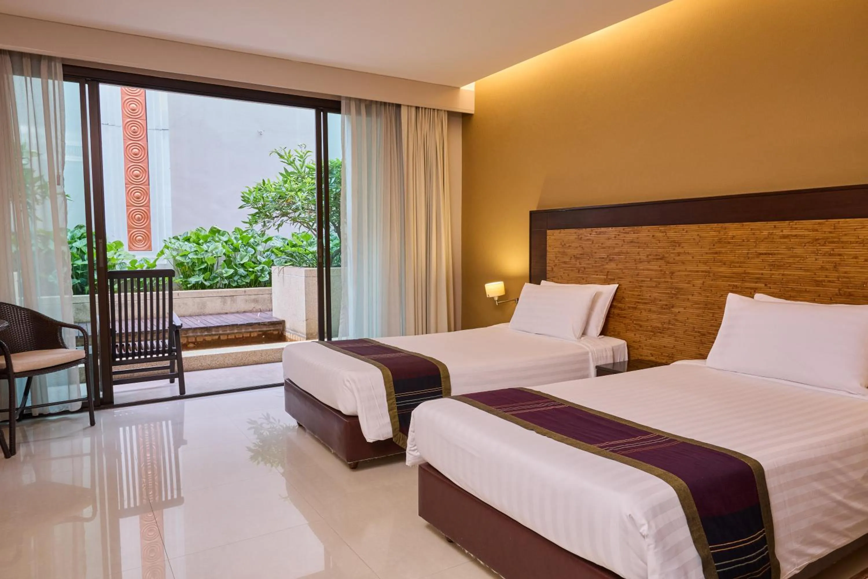 Bed in Tara Mantra Cha-Am Resort