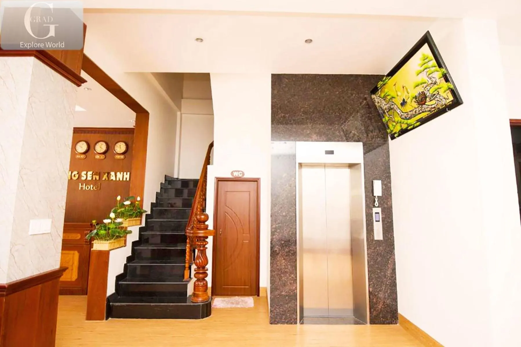 elevator in Bong Sen Xanh Hotel