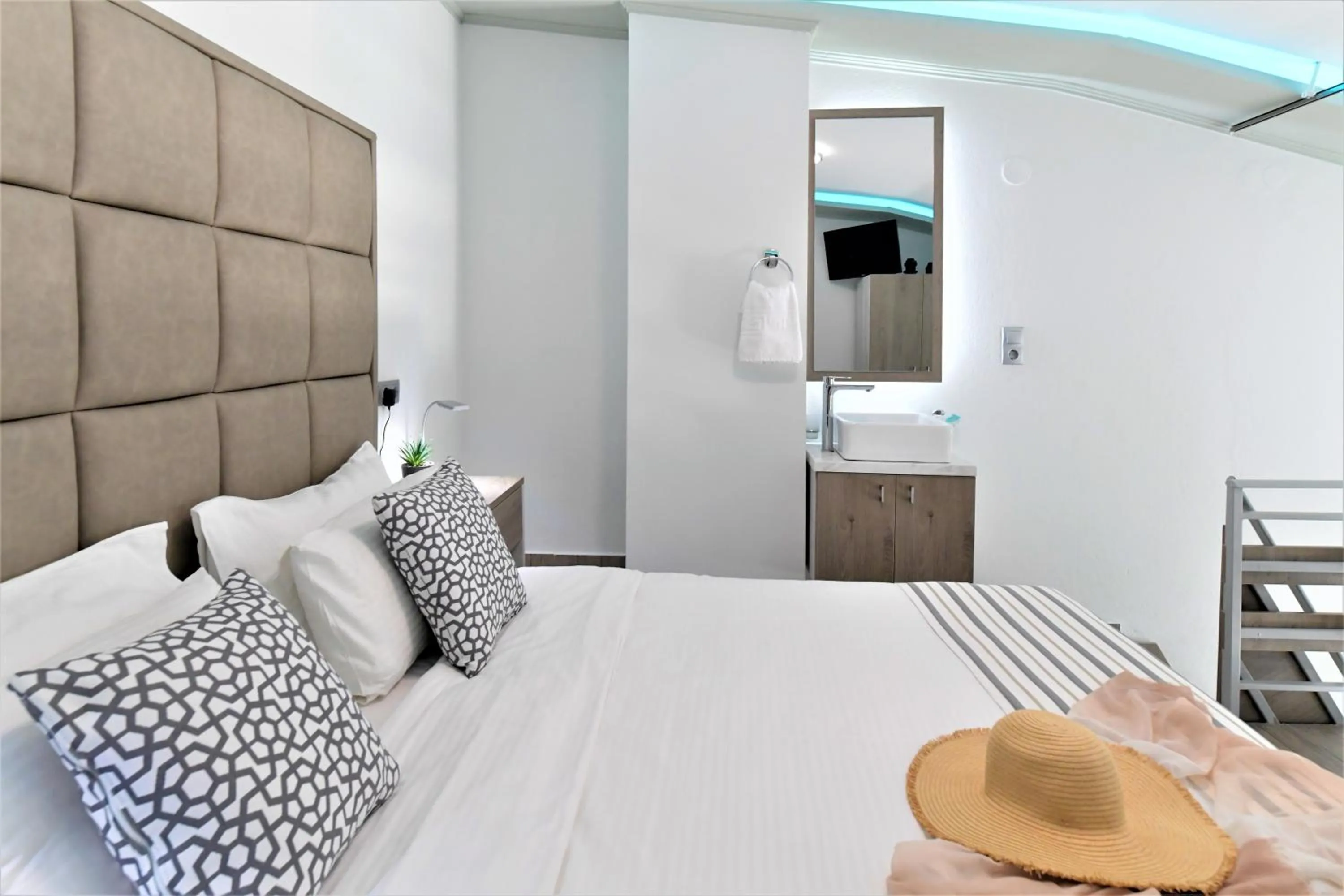 Bed in Hotel Sirines Complex