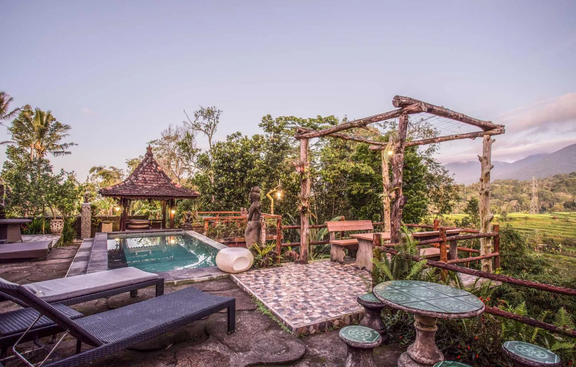 Swimming pool in Pondok Nyoman Bedugul by AGATA