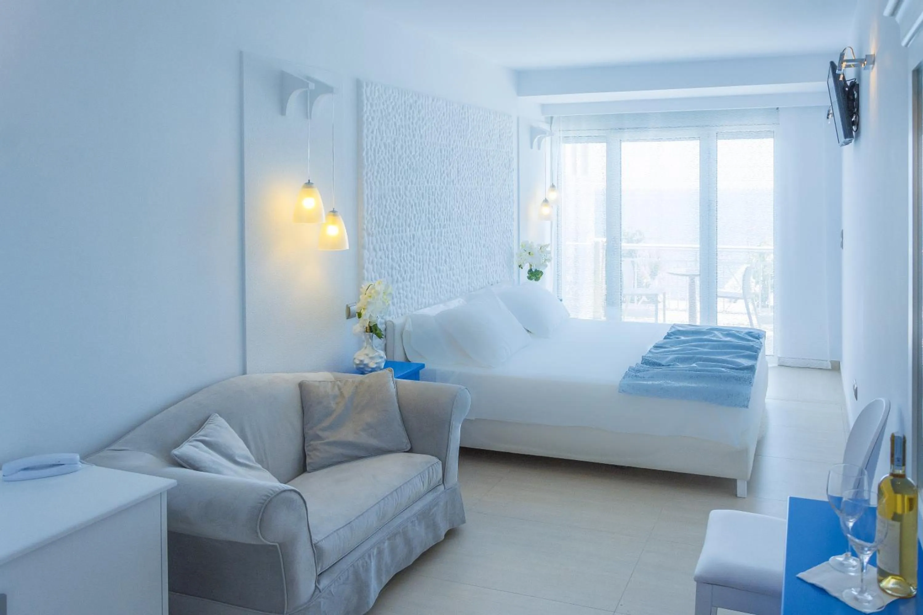 Bedroom, Bed in Hydrele Beach Hotel & Village