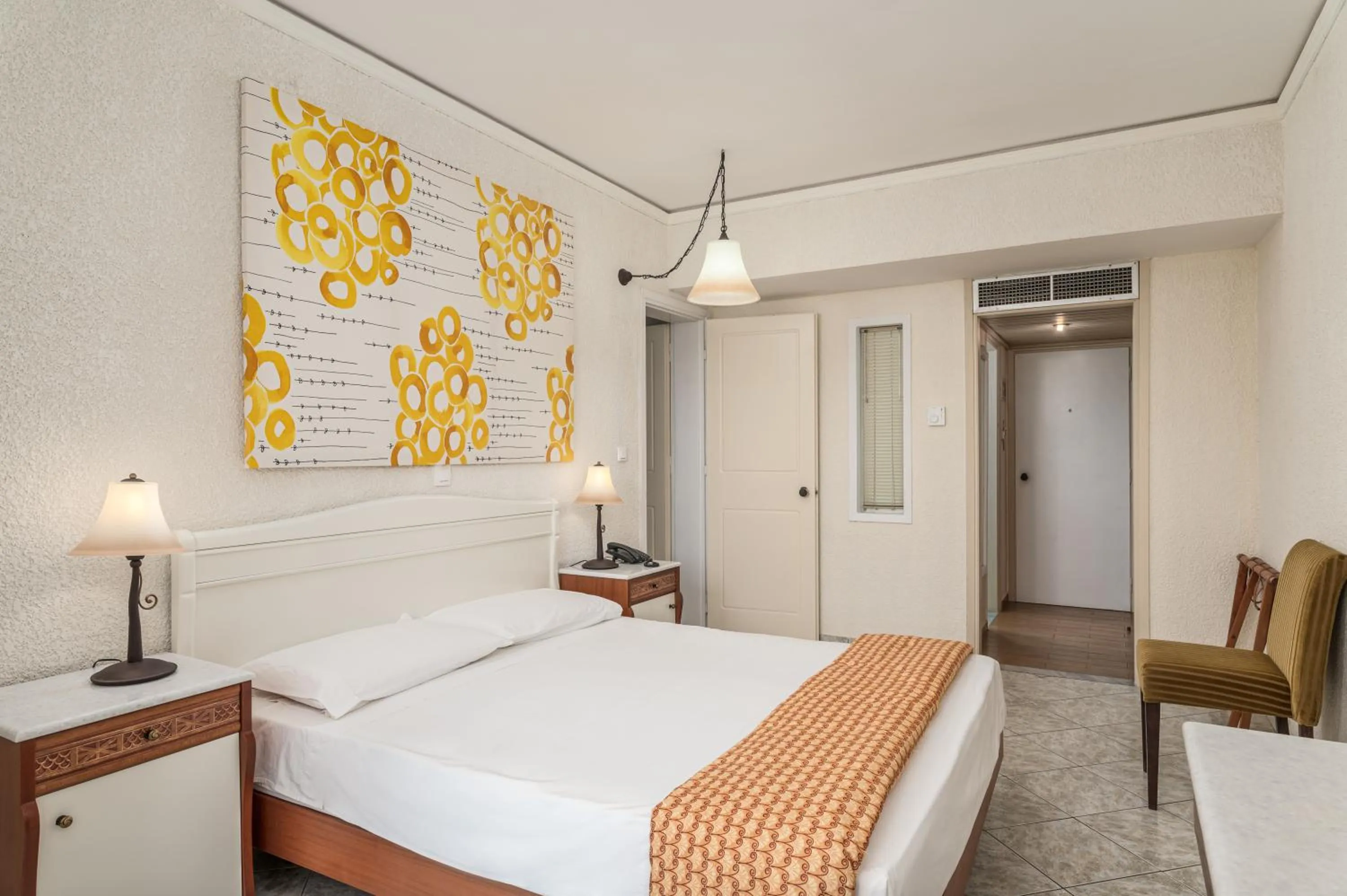 Bedroom, Bed in Hydrele Beach Hotel & Village