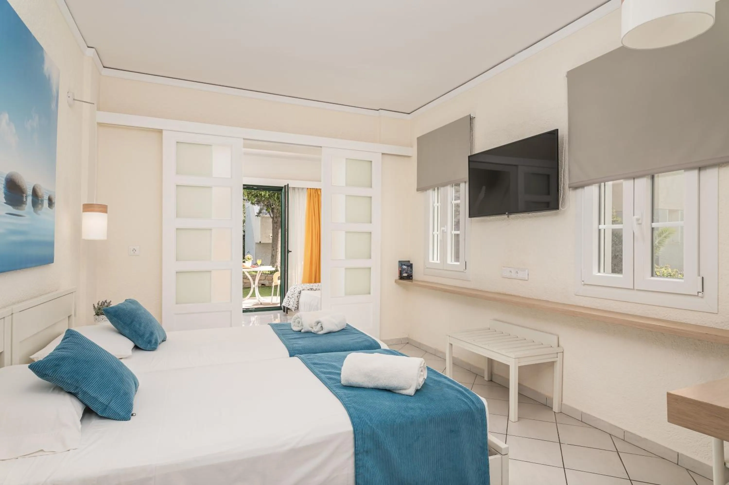 Bedroom, Bed in Hydrele Beach Hotel & Village