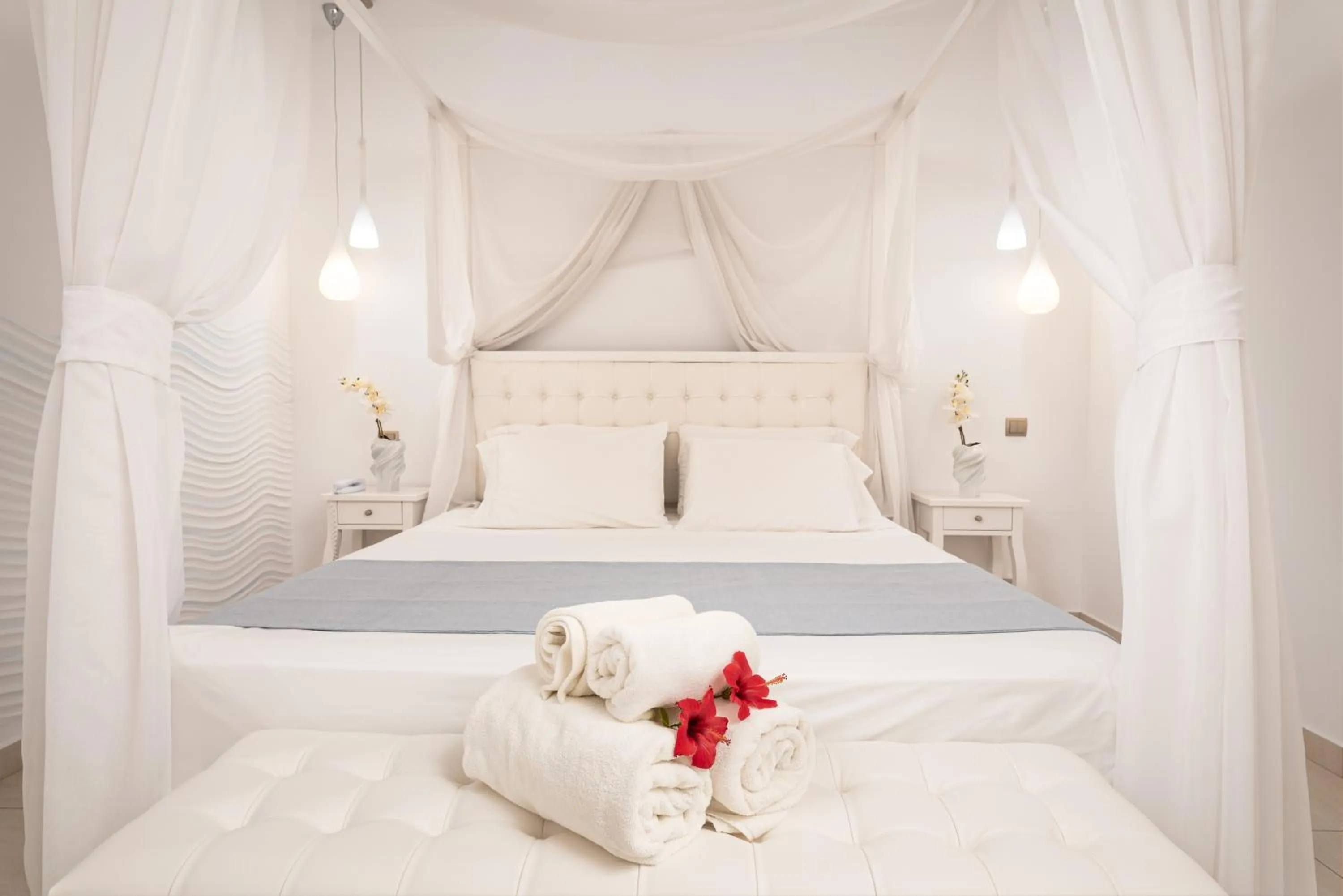 Bedroom, Bed in Hydrele Beach Hotel & Village