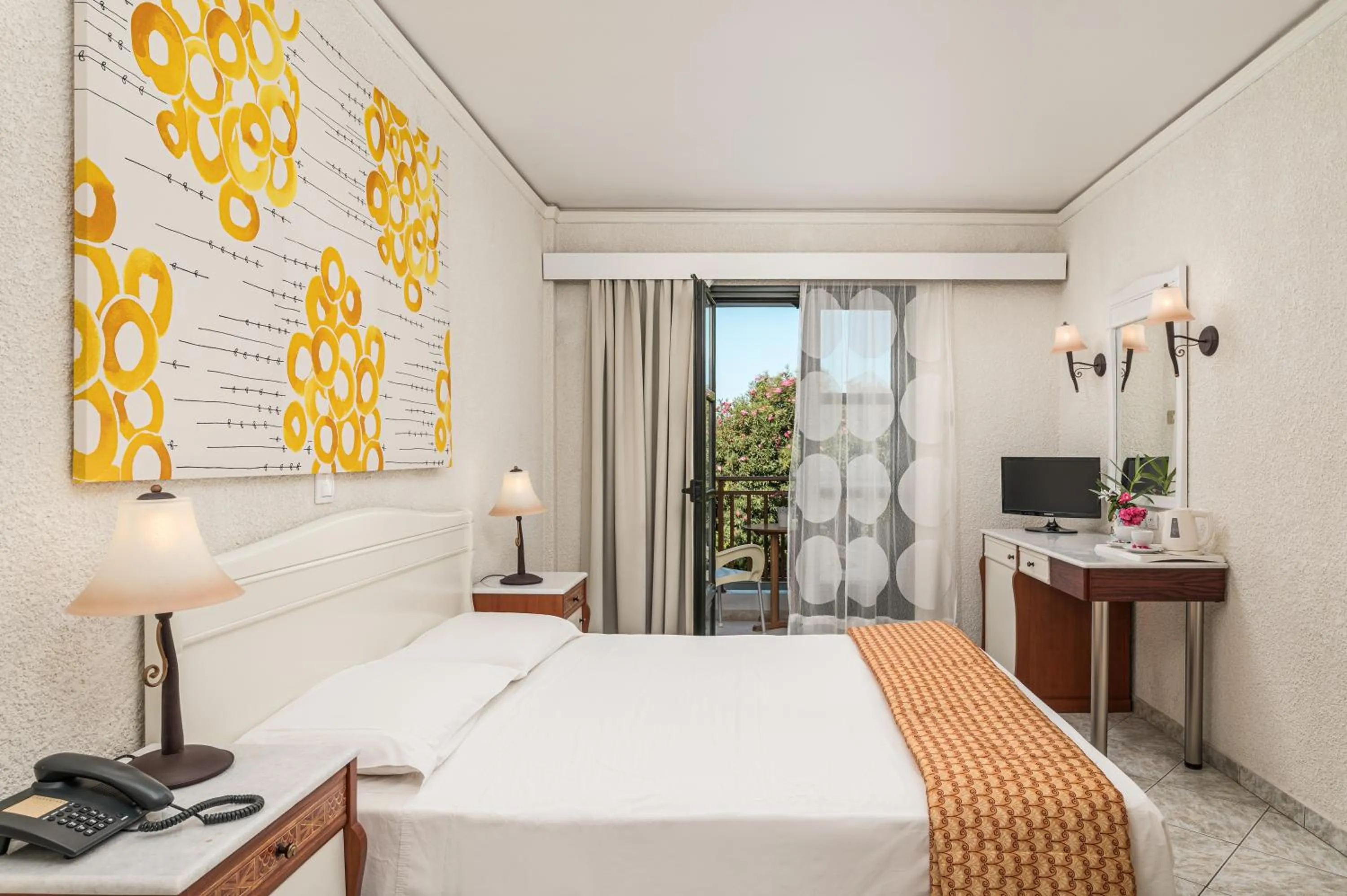 Bedroom, Bed in Hydrele Beach Hotel & Village