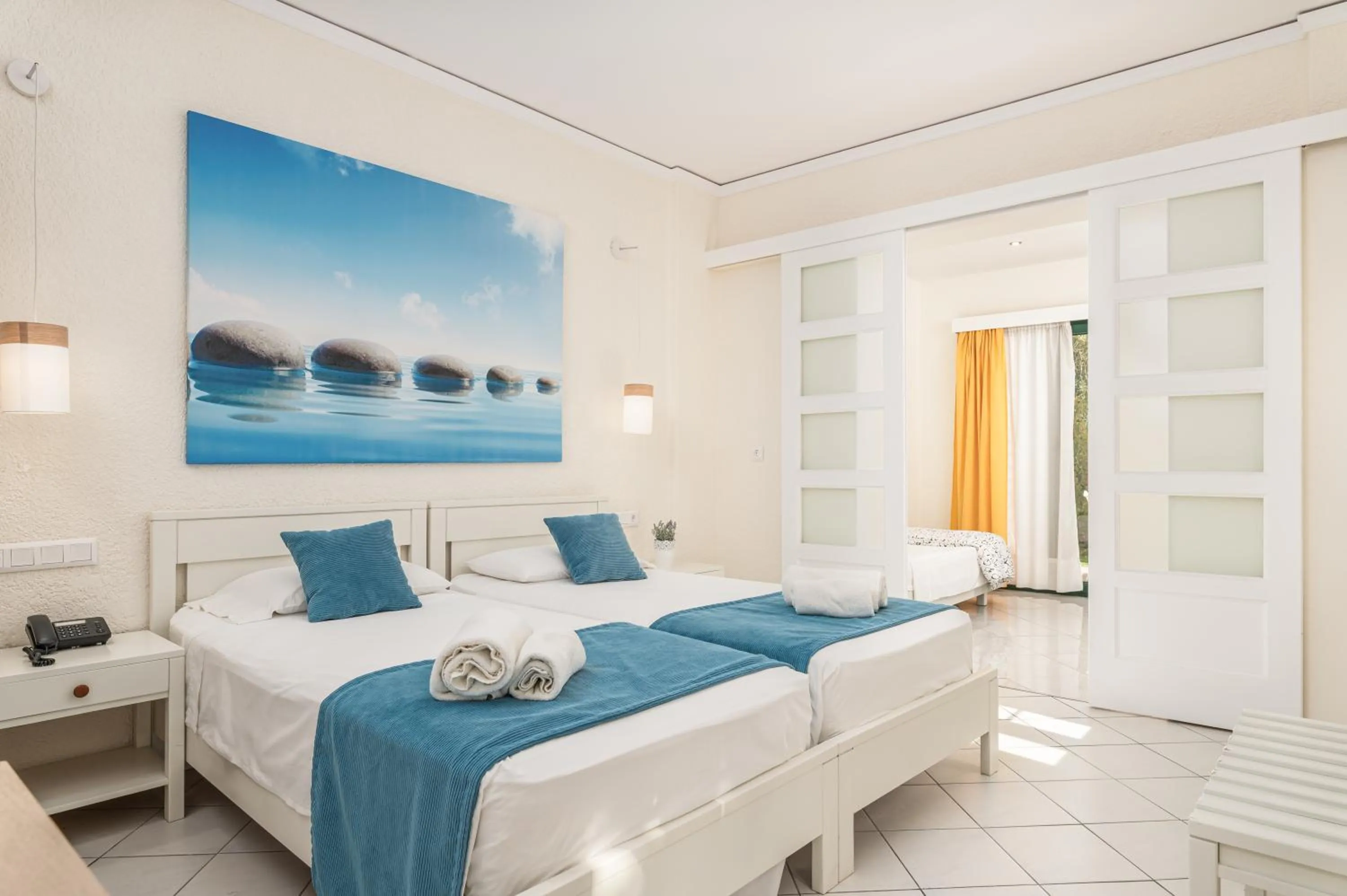 Bedroom, Bed in Hydrele Beach Hotel & Village