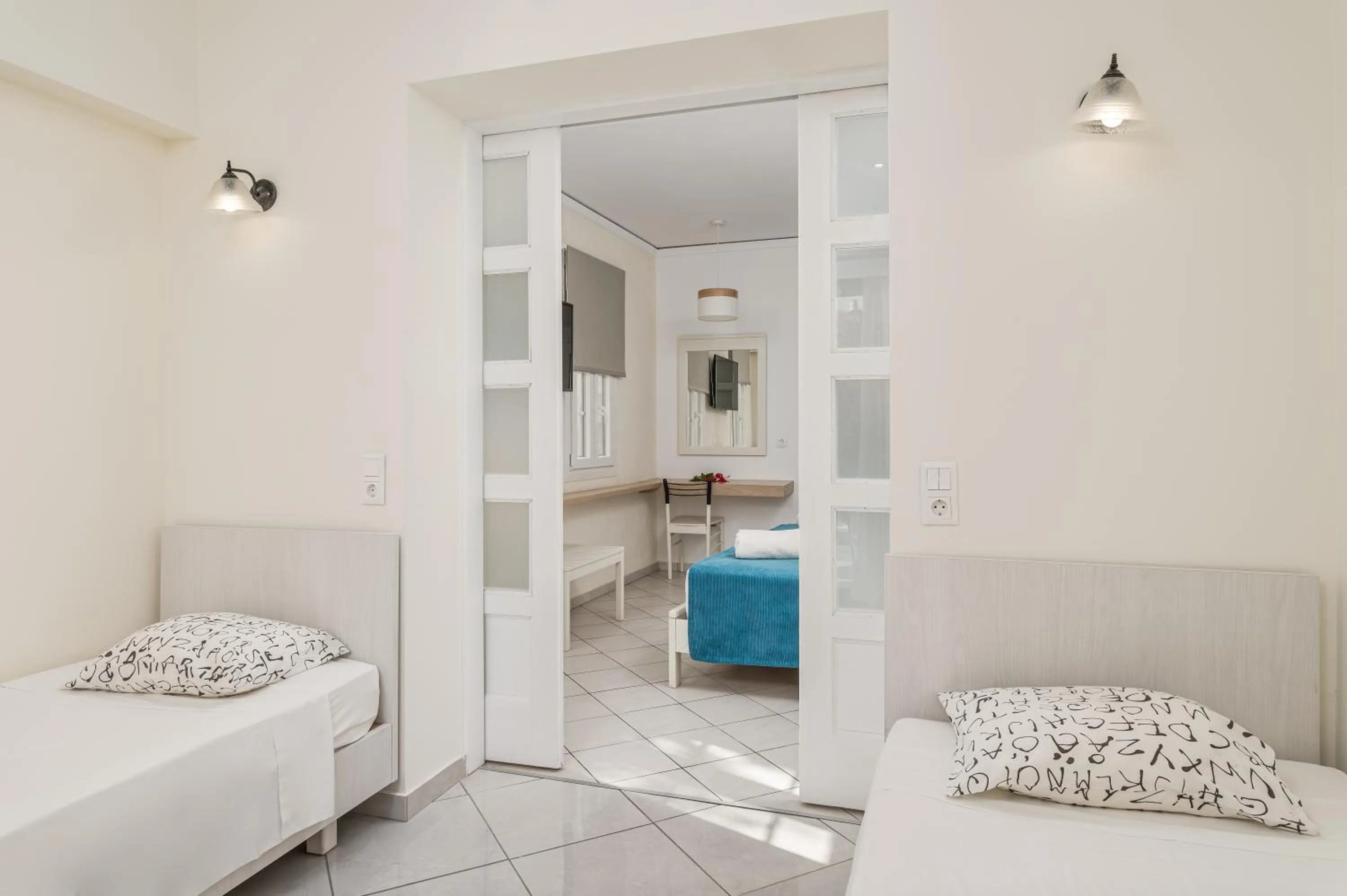 Bedroom, Bed in Hydrele Beach Hotel & Village