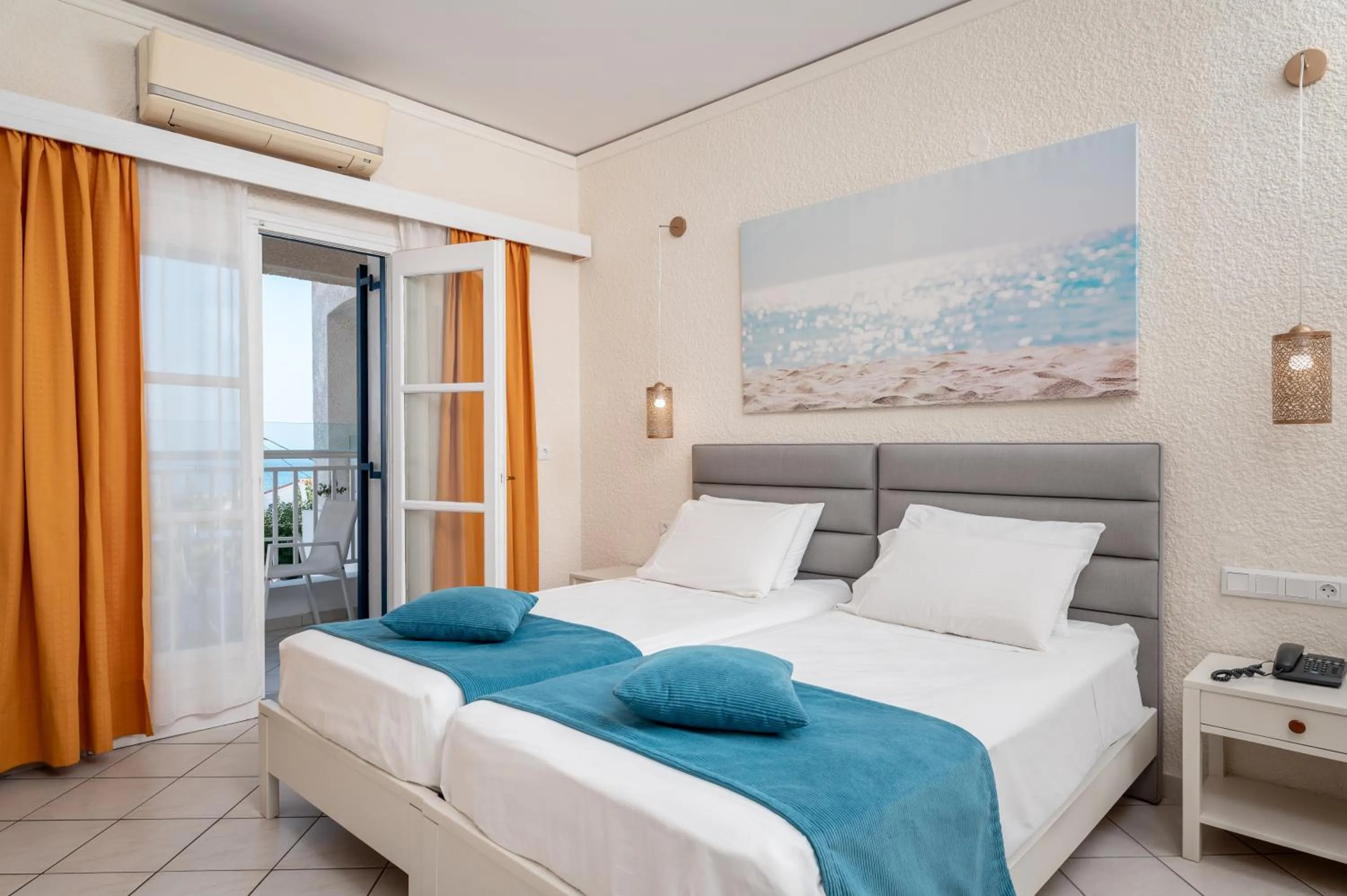 Bedroom, Bed in Hydrele Beach Hotel & Village