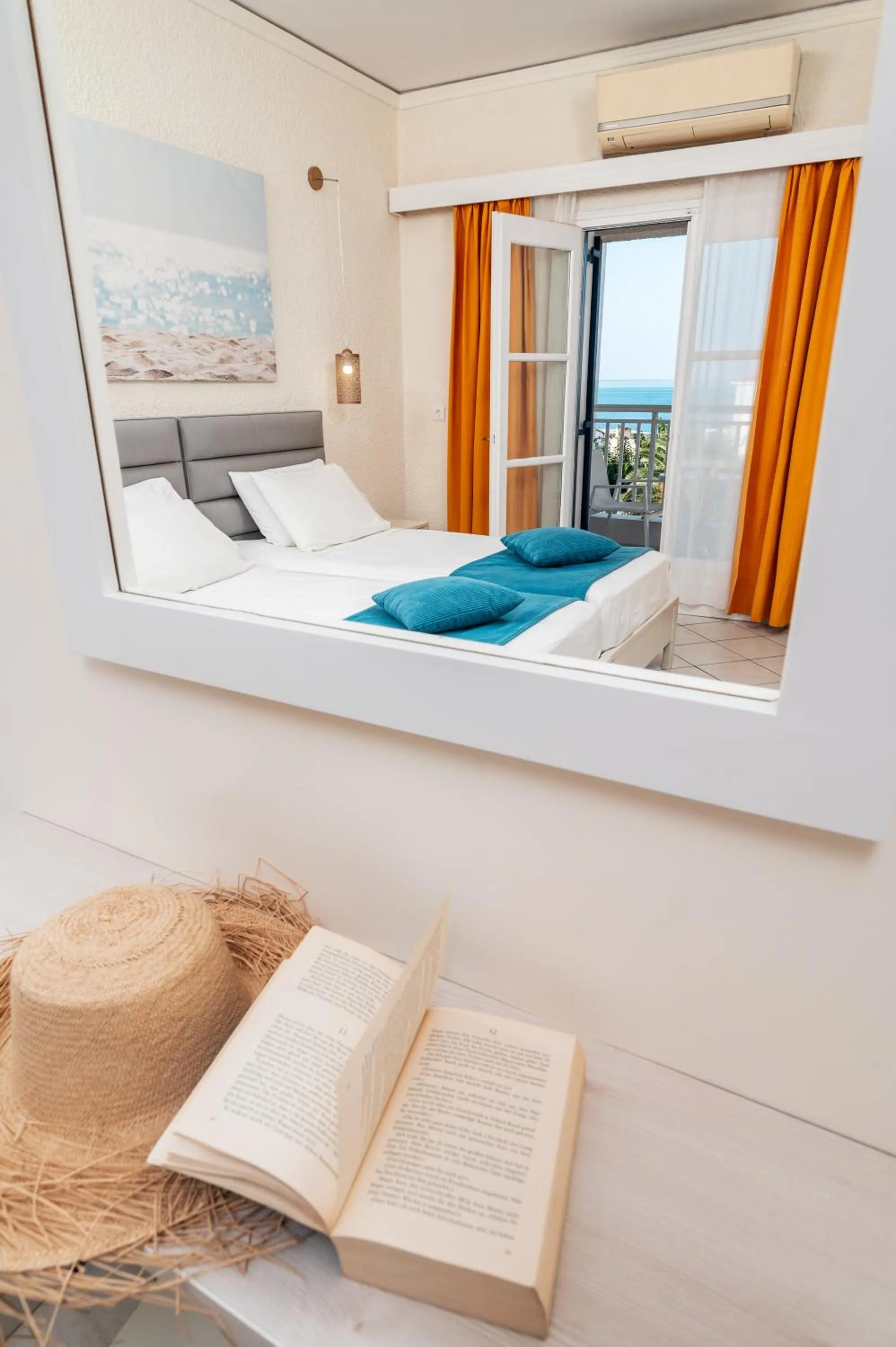 Bedroom, Bed in Hydrele Beach Hotel & Village