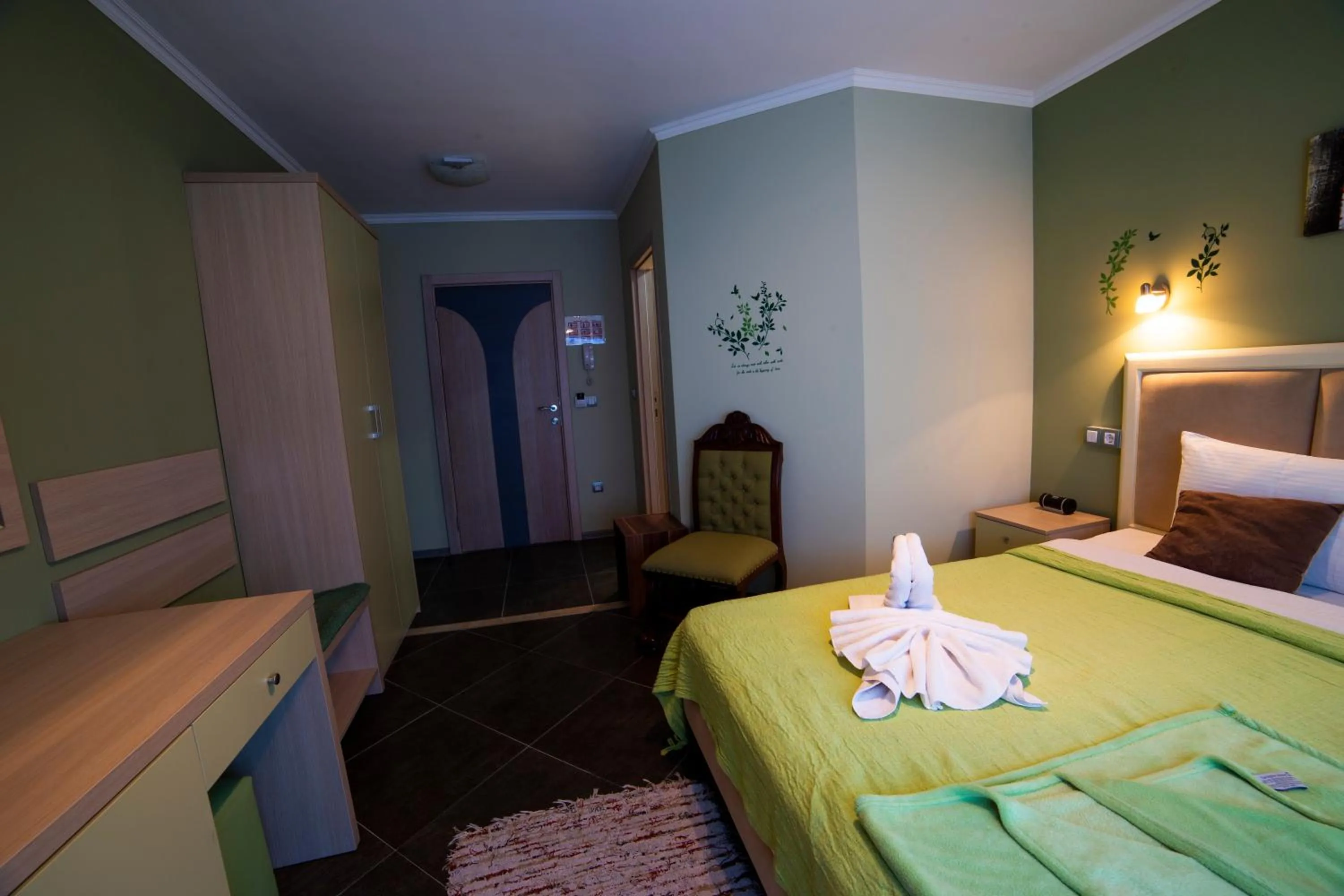 Bed in Garni Hotel Lama