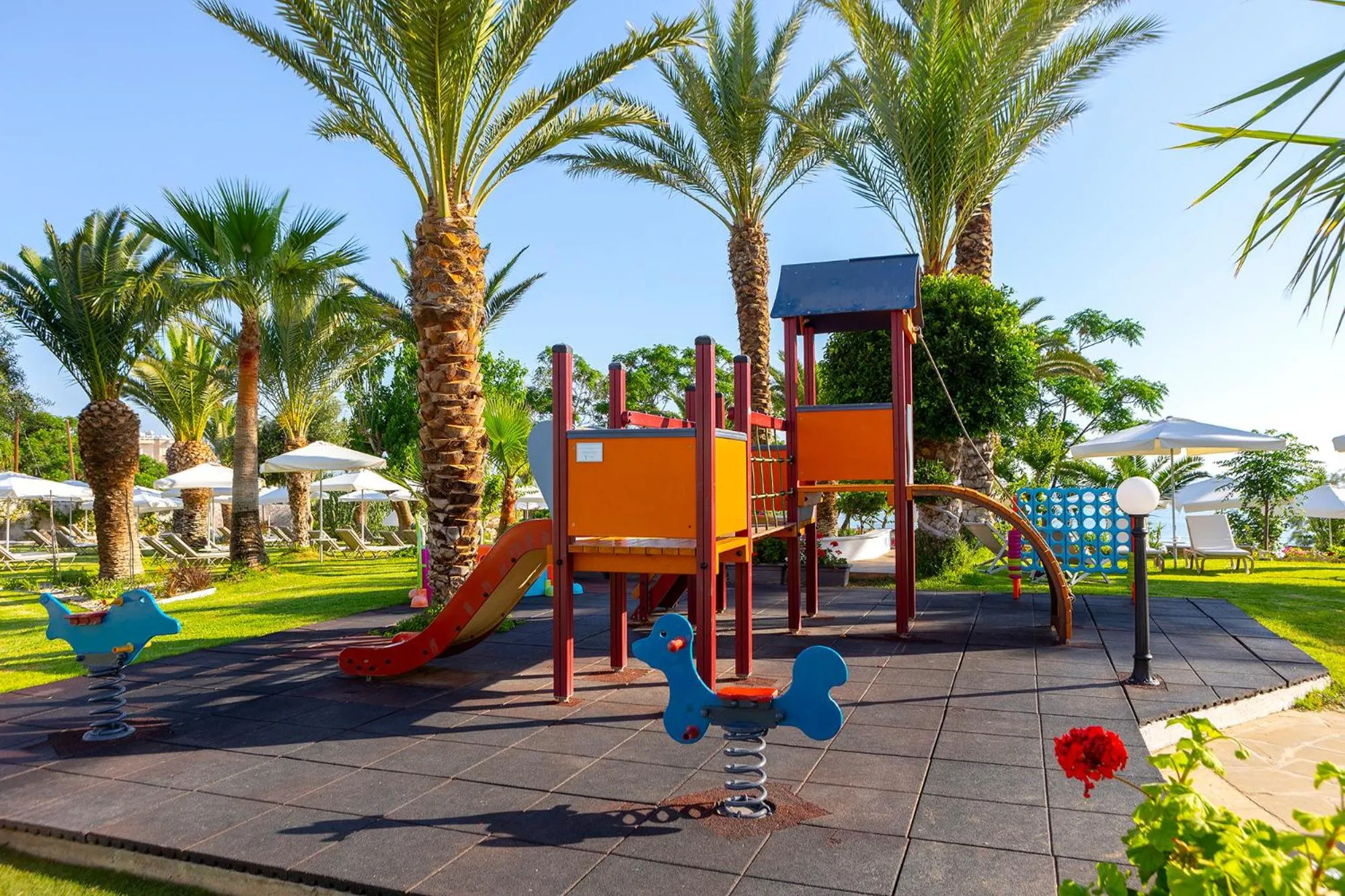 Children play ground in Crystal Springs Beach Hotel