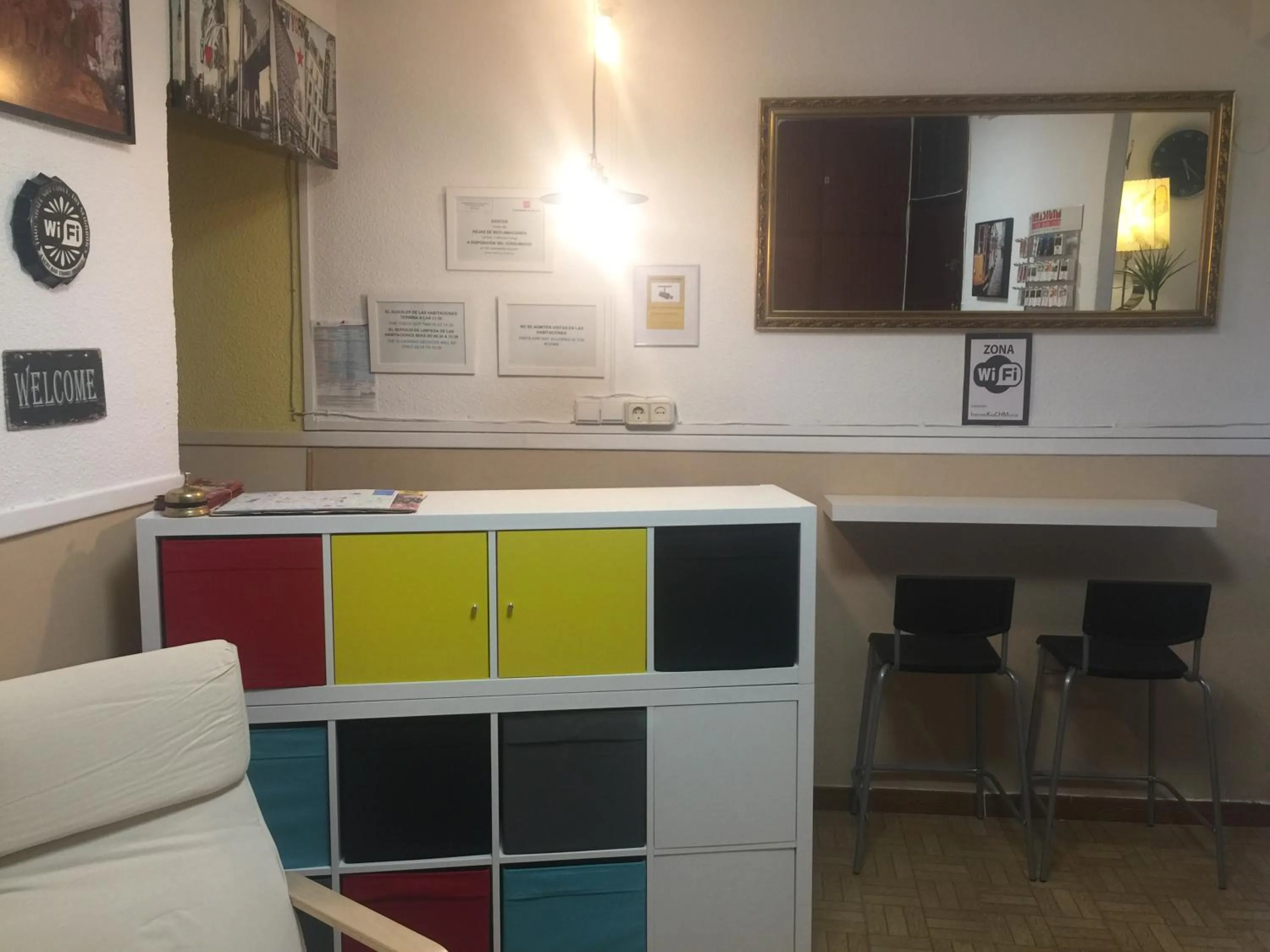 Lobby or reception in Hostal Murcia