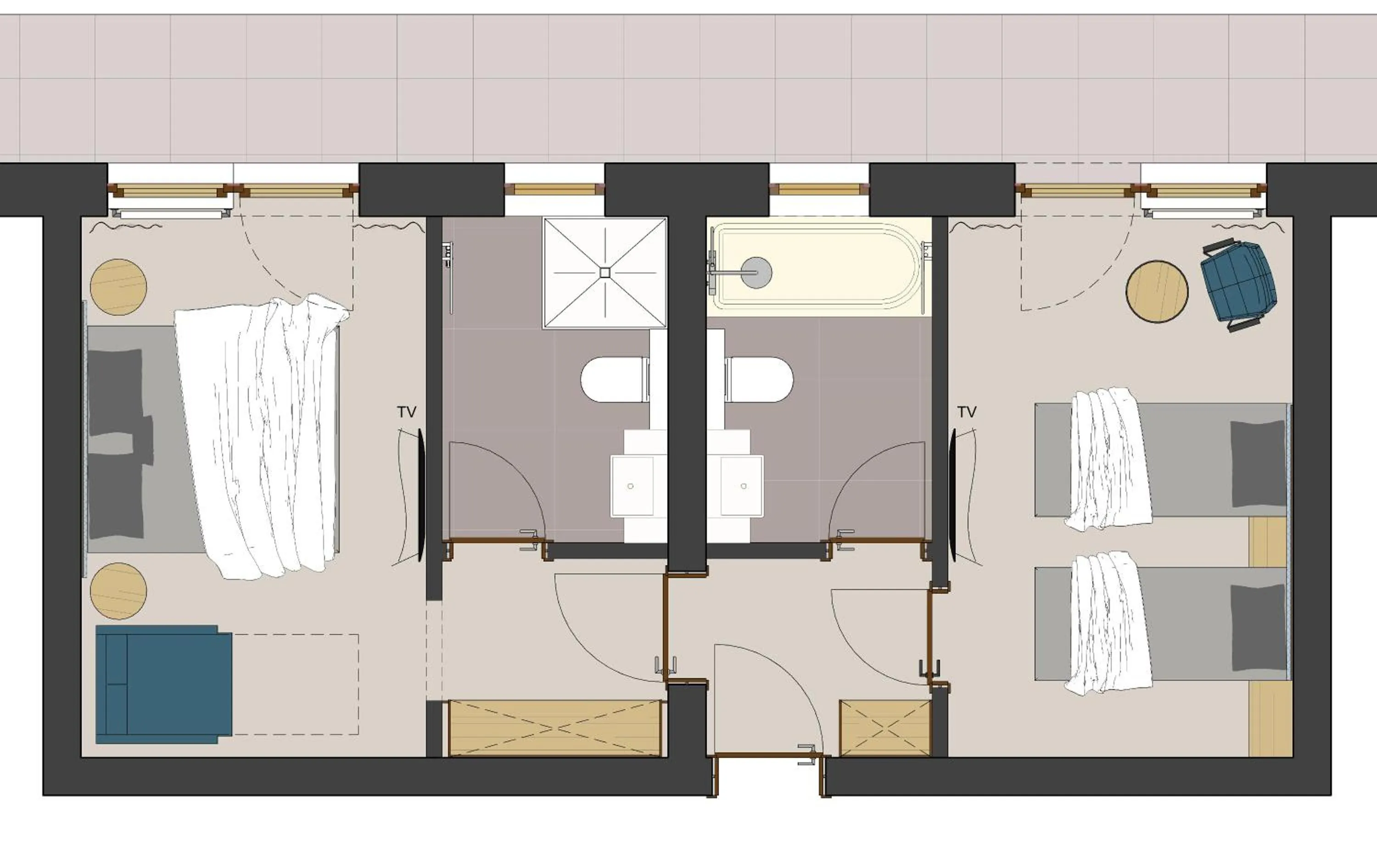 Photo of the whole room in Familotel Kindl