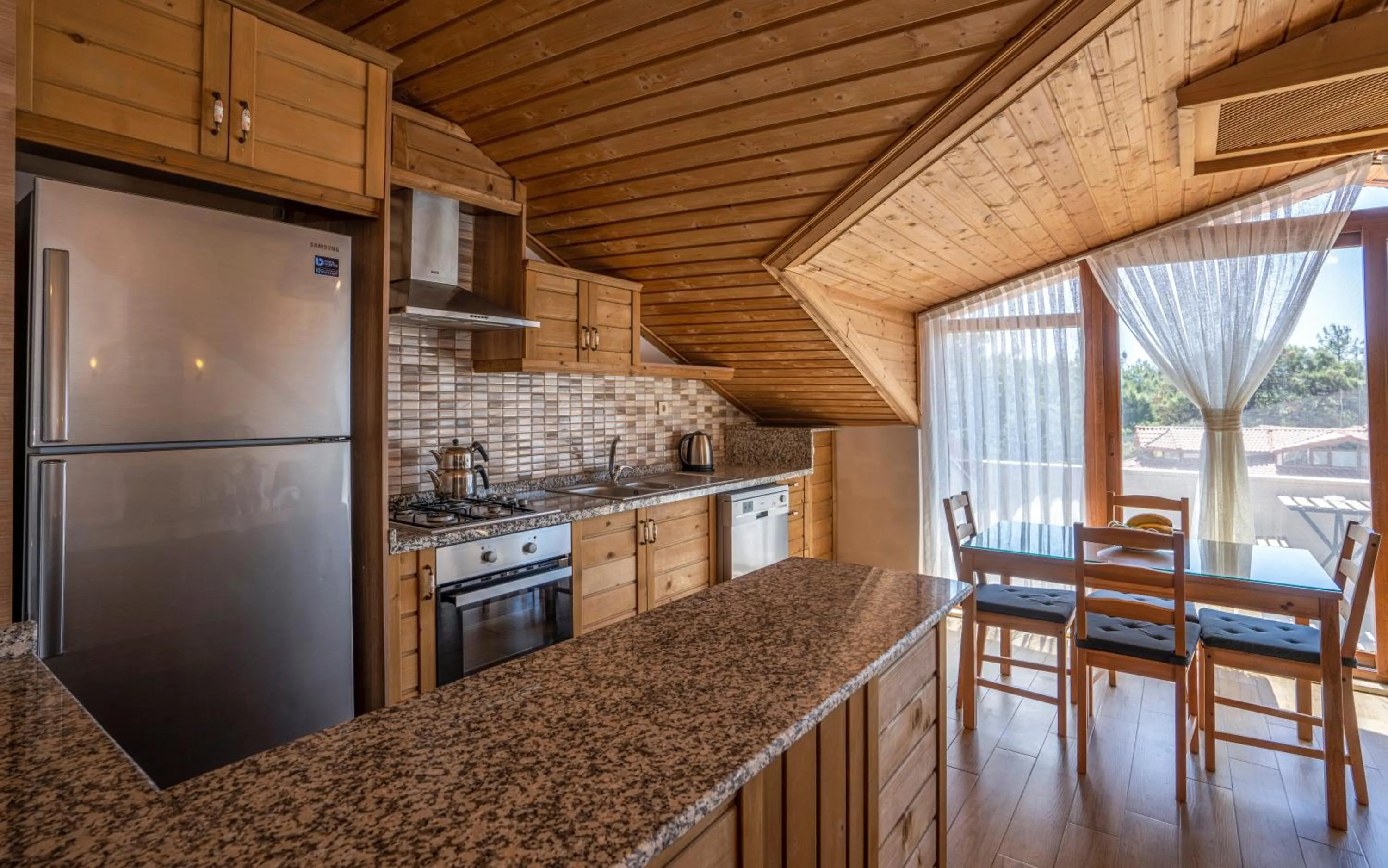 Kitchen or kitchenette in XOX Apart Hotel