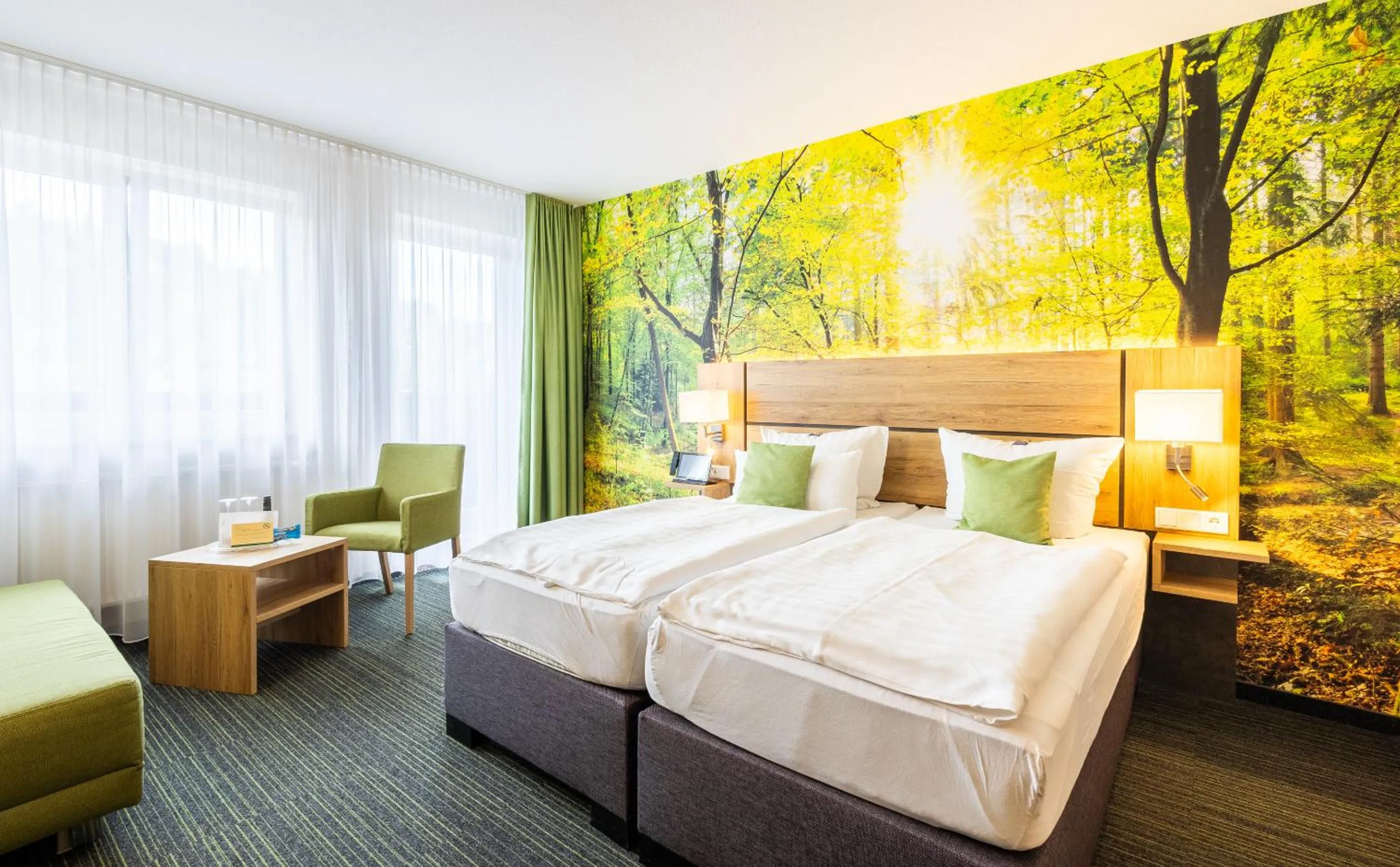 Bedroom, Bed in Hotel Schöne Aussicht