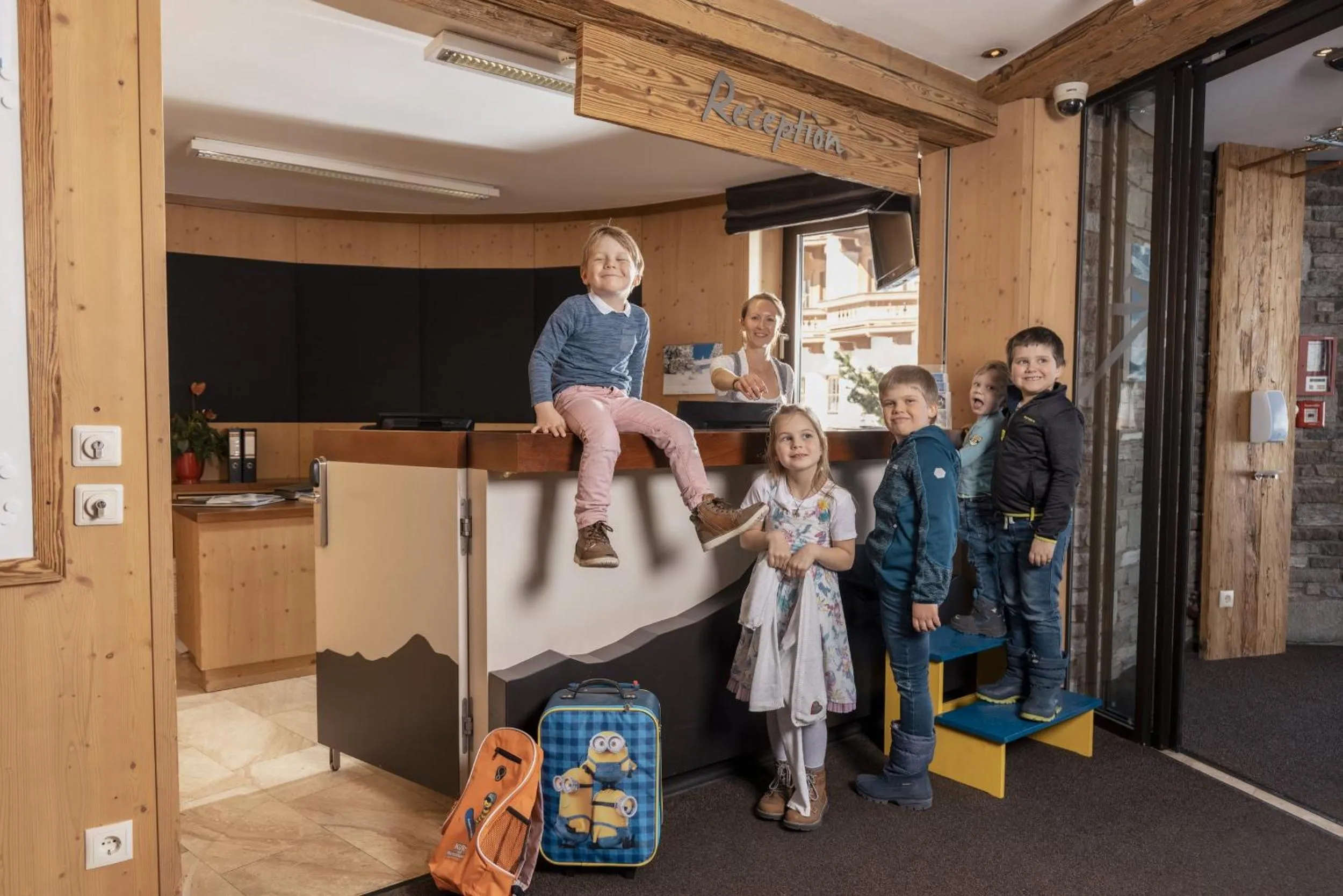 Lobby or reception in Kinder- & Gletscherhotel Hintertuxerhof