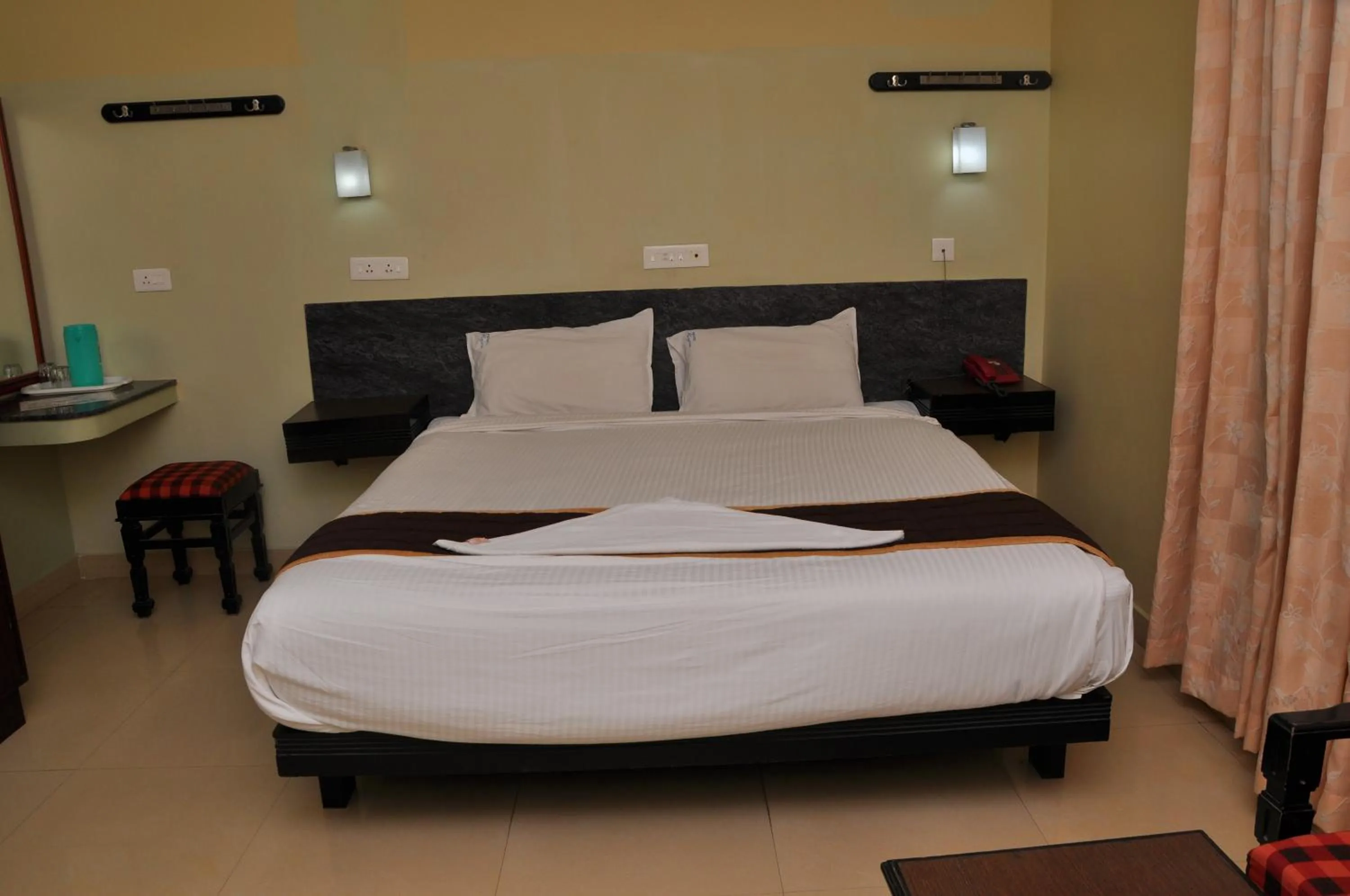 Bed in Hotel Rajam