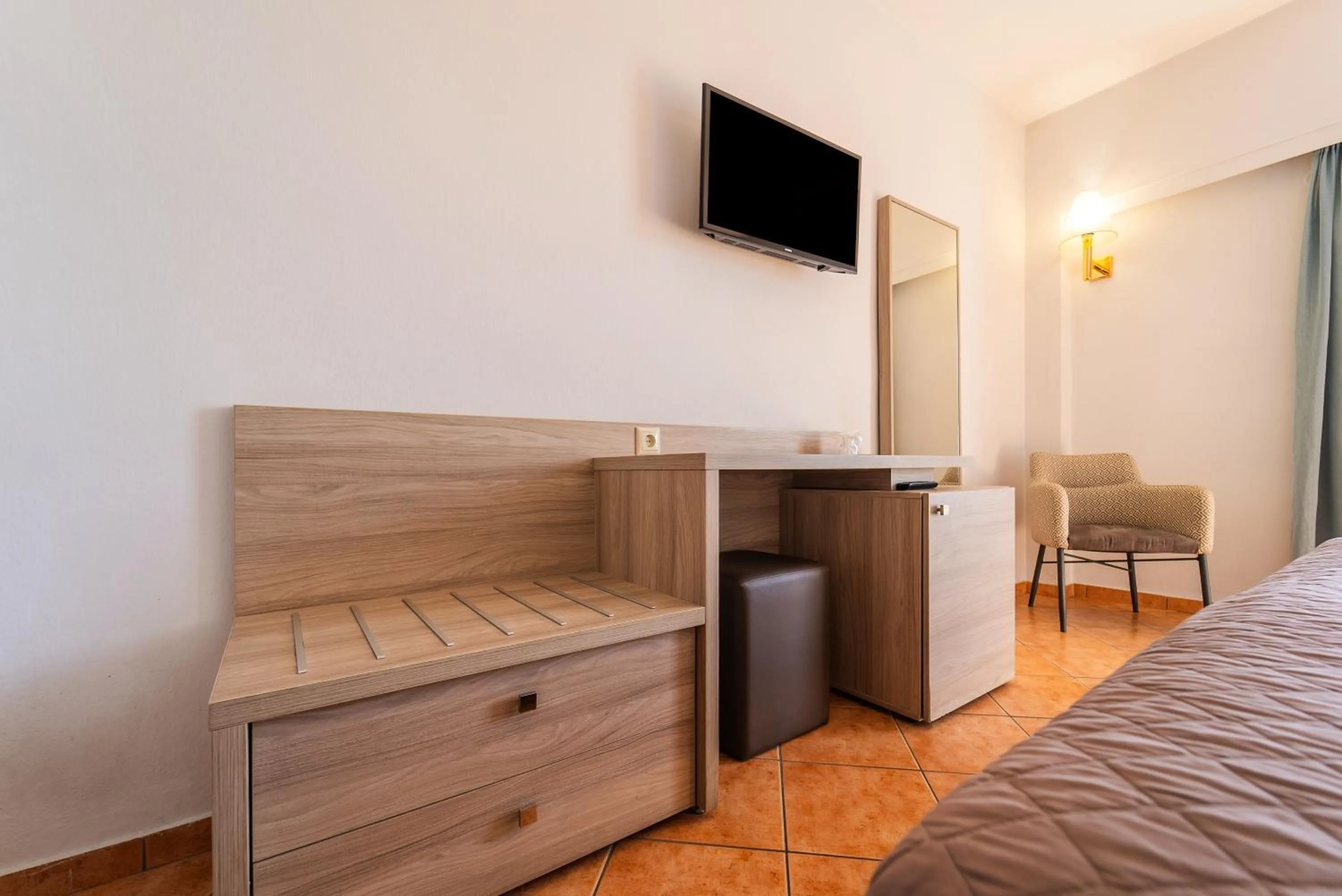 Bed in Oceanis Hotel