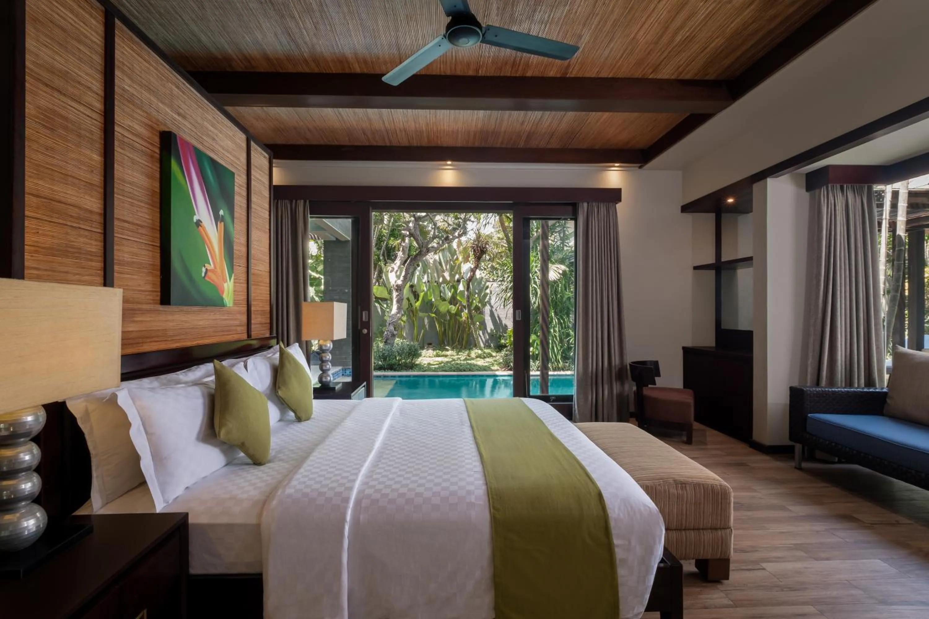 Bed in Le Jardin Villas Seminyak