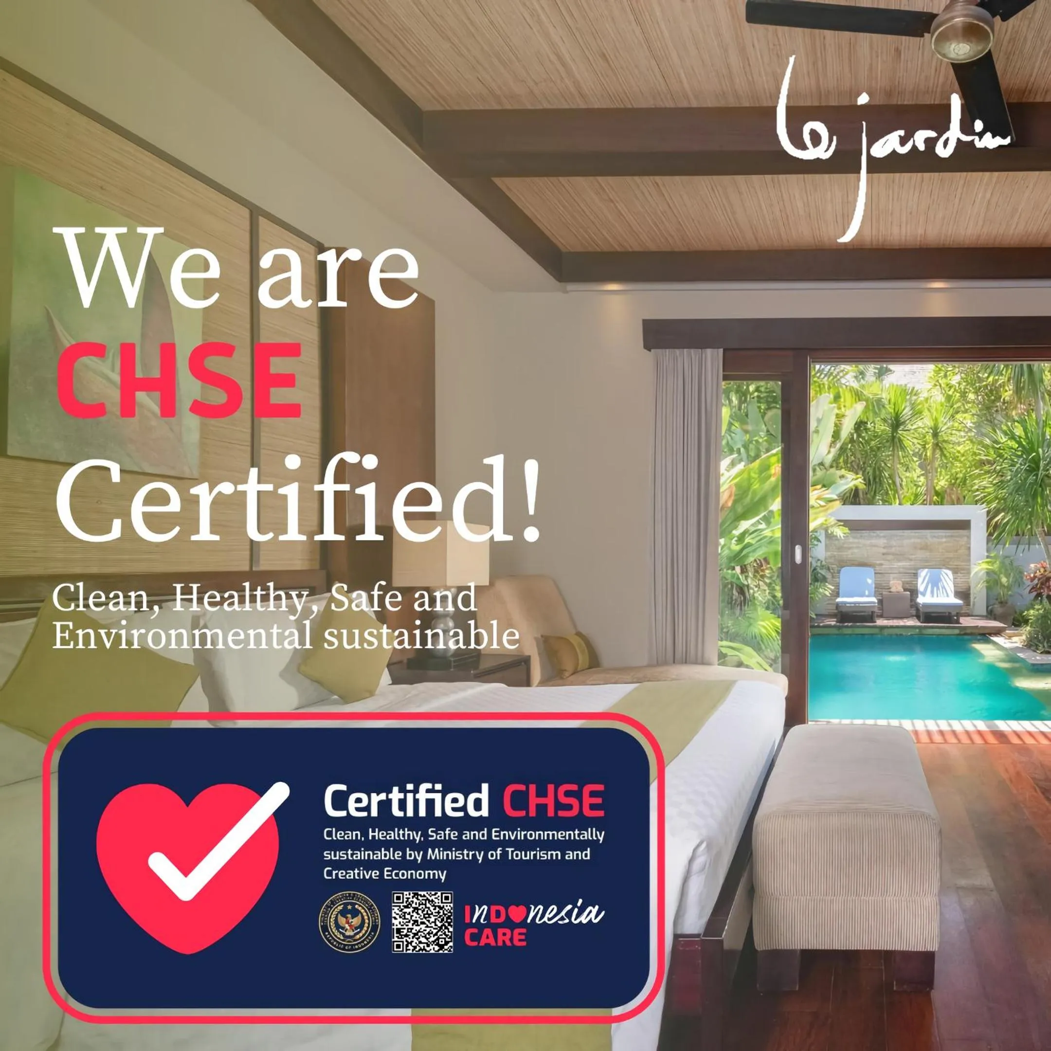 Logo/Certificate/Sign in Le Jardin Villas Seminyak