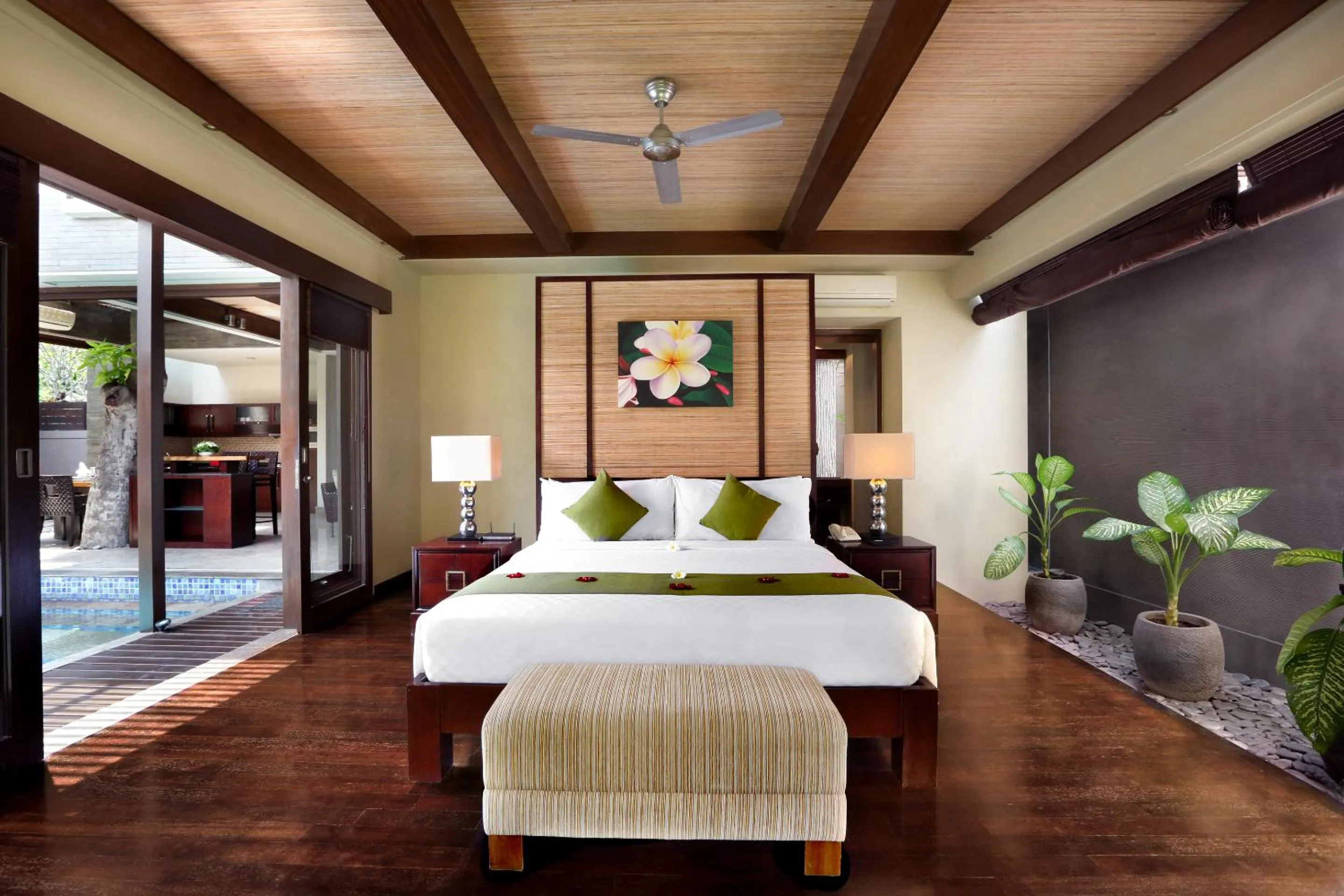 Bed in Le Jardin Villas Seminyak