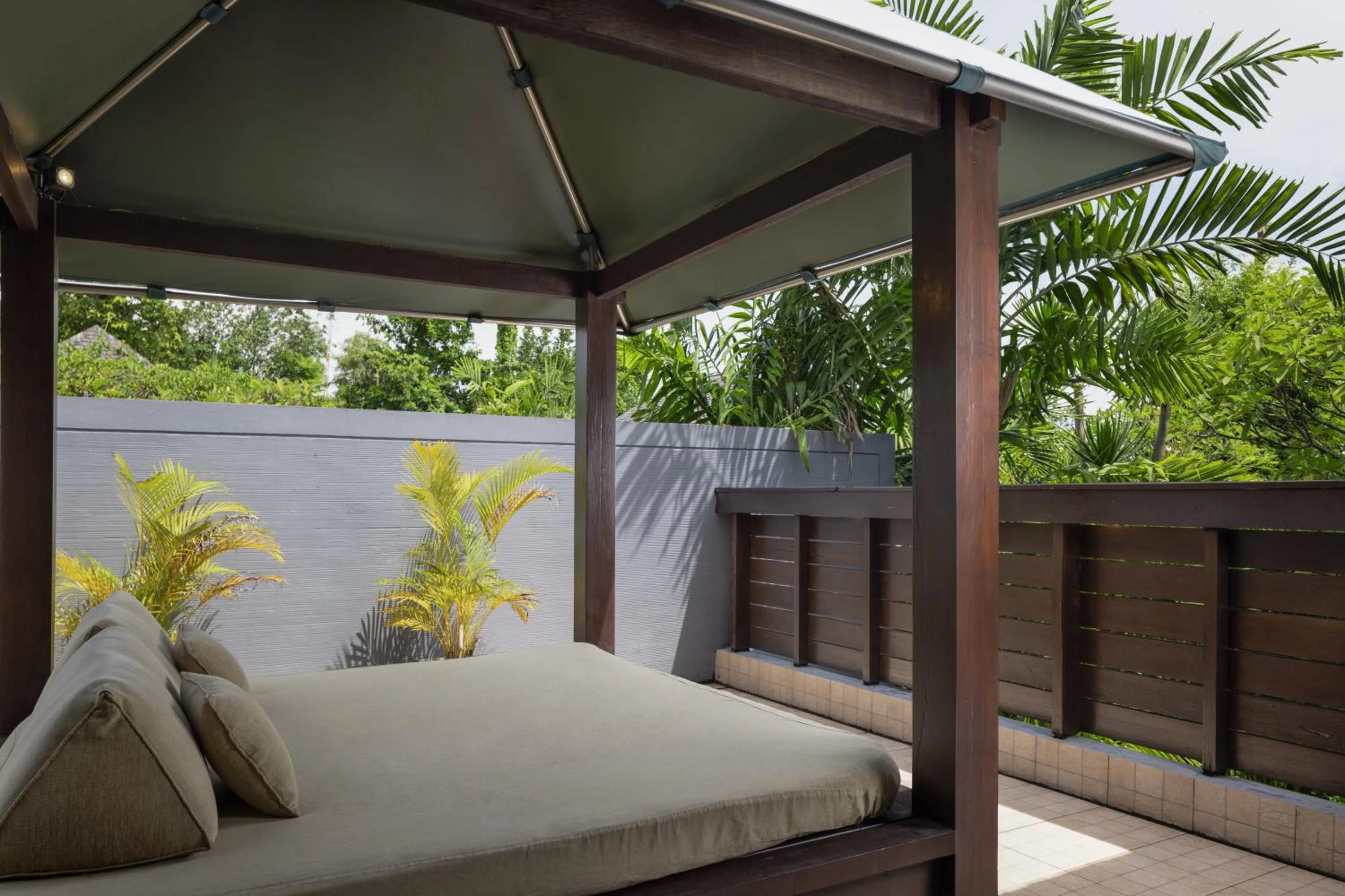 Balcony/Terrace, Bed in Le Jardin Villas Seminyak