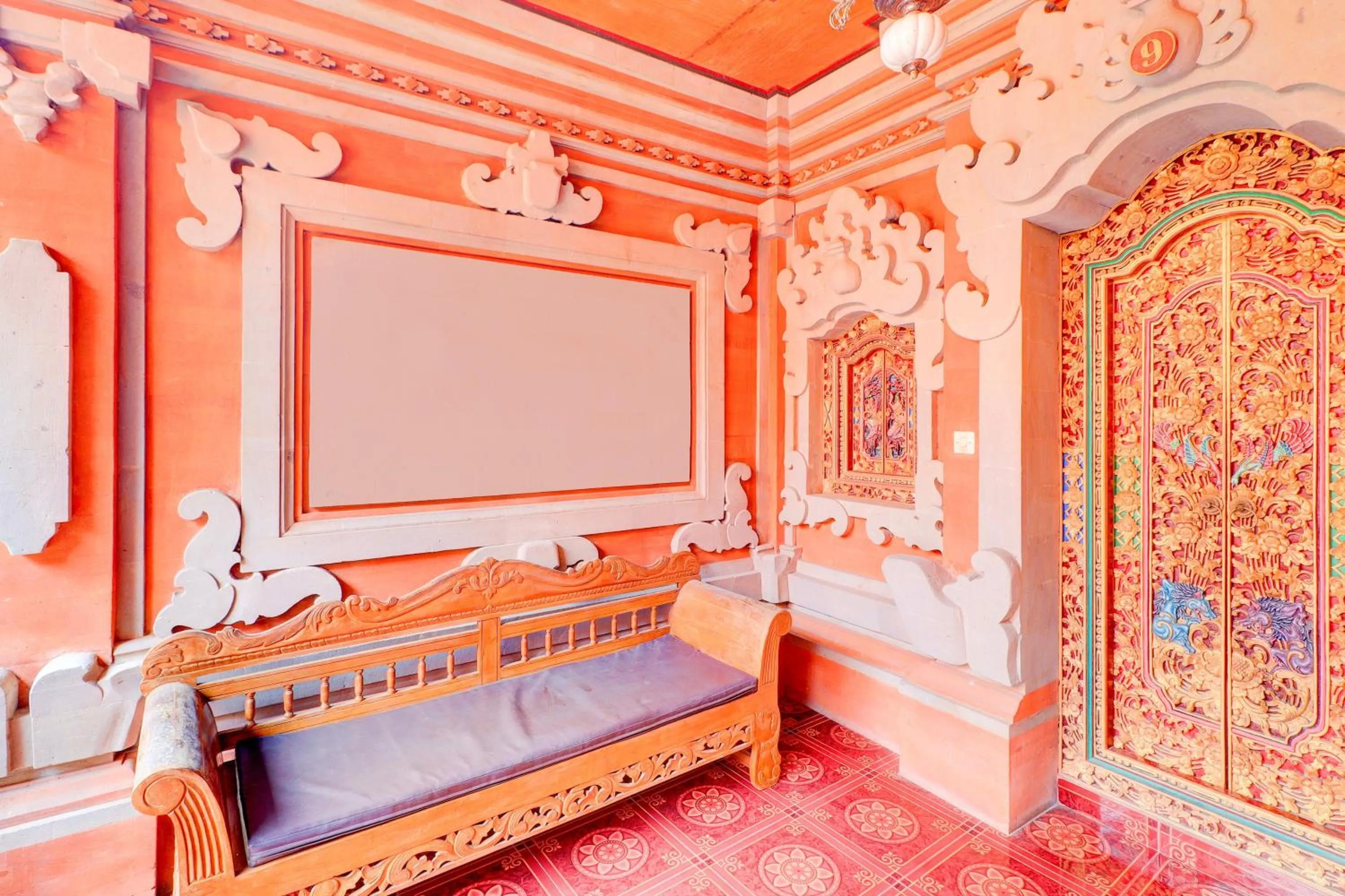 Lobby or reception, Bed in Hotel O Ubud Asri Homestay Near Monkey Forest