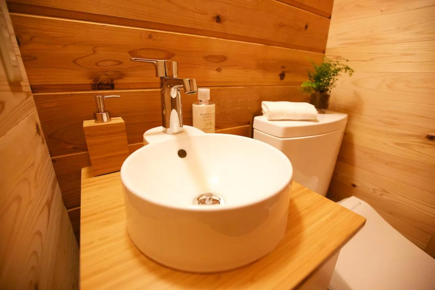 Bathroom in Snowball Chalet at Madarao Mountain