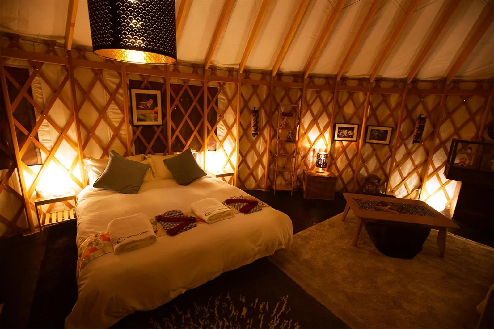 Bed in Snowball Chalet at Madarao Mountain