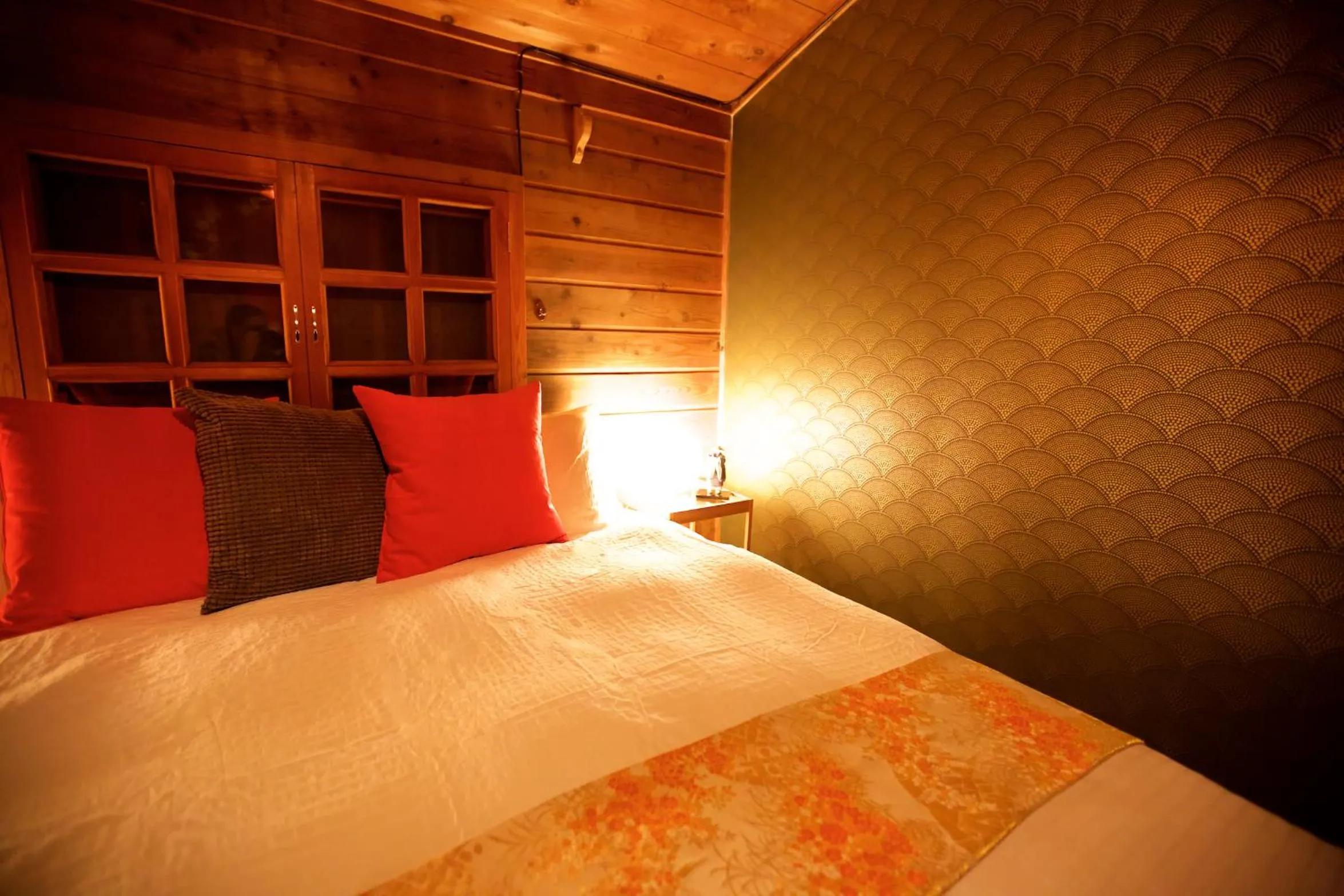 Bed in Snowball Chalet at Madarao Mountain
