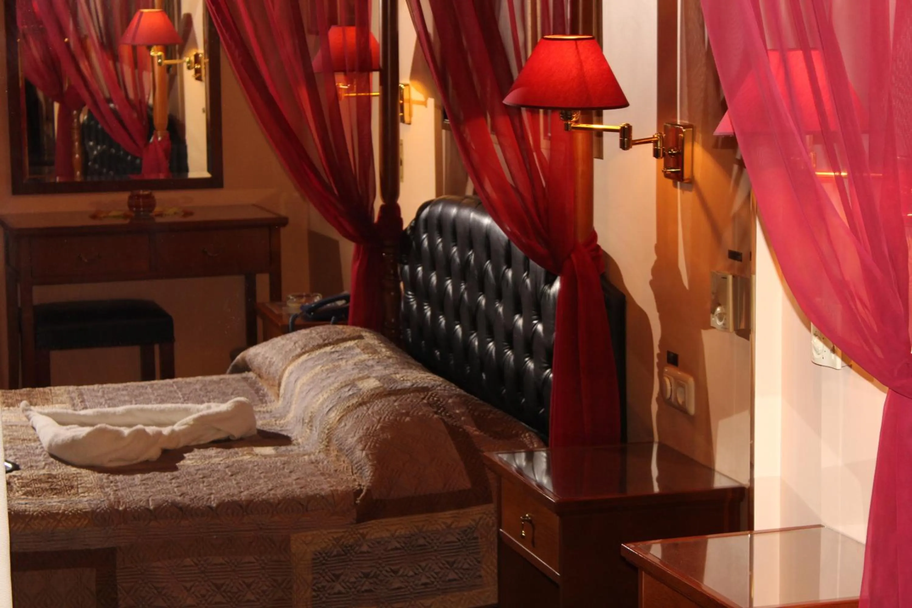 Decorative detail, Bed in Exis Hotel