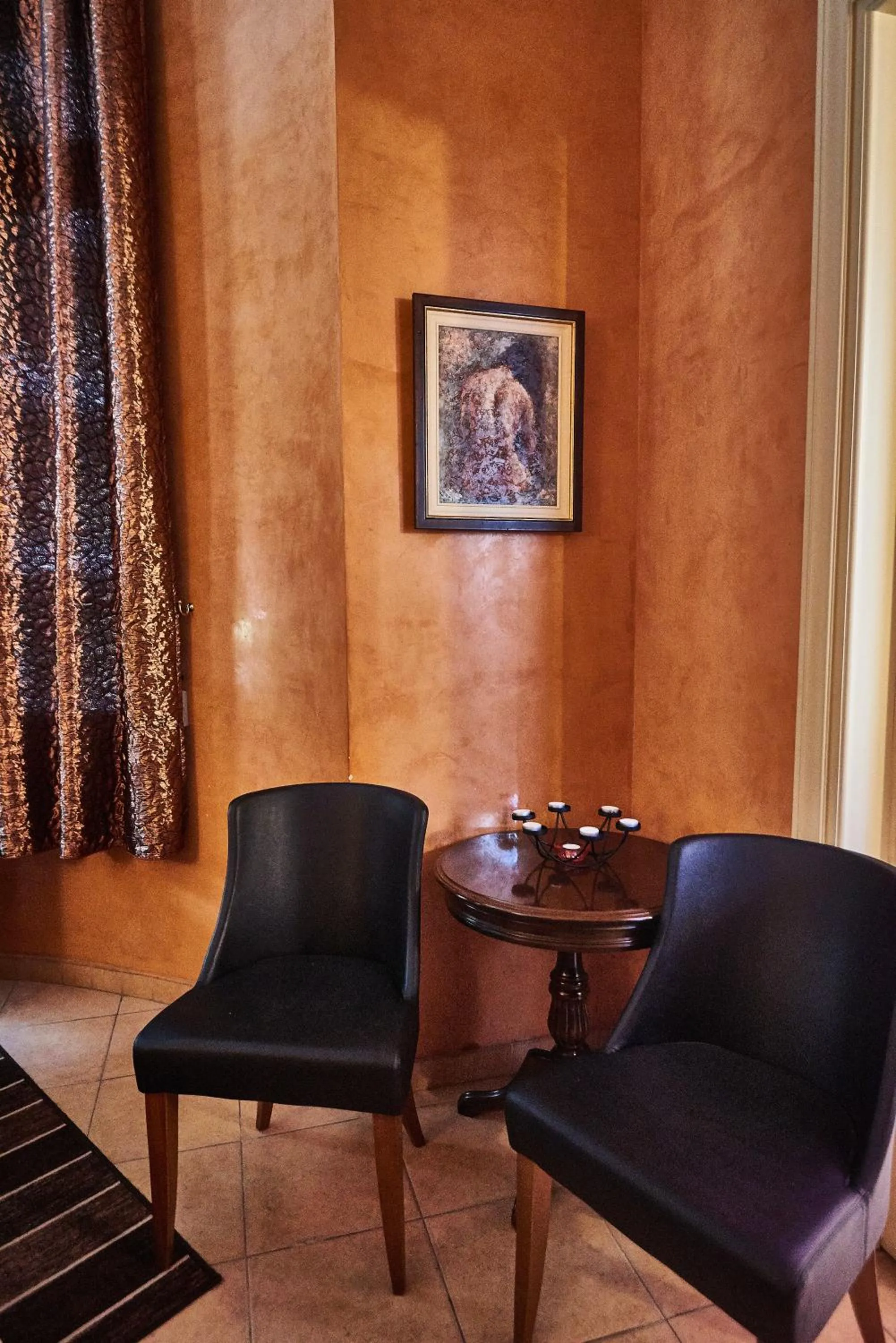 Seating area in Exis Hotel