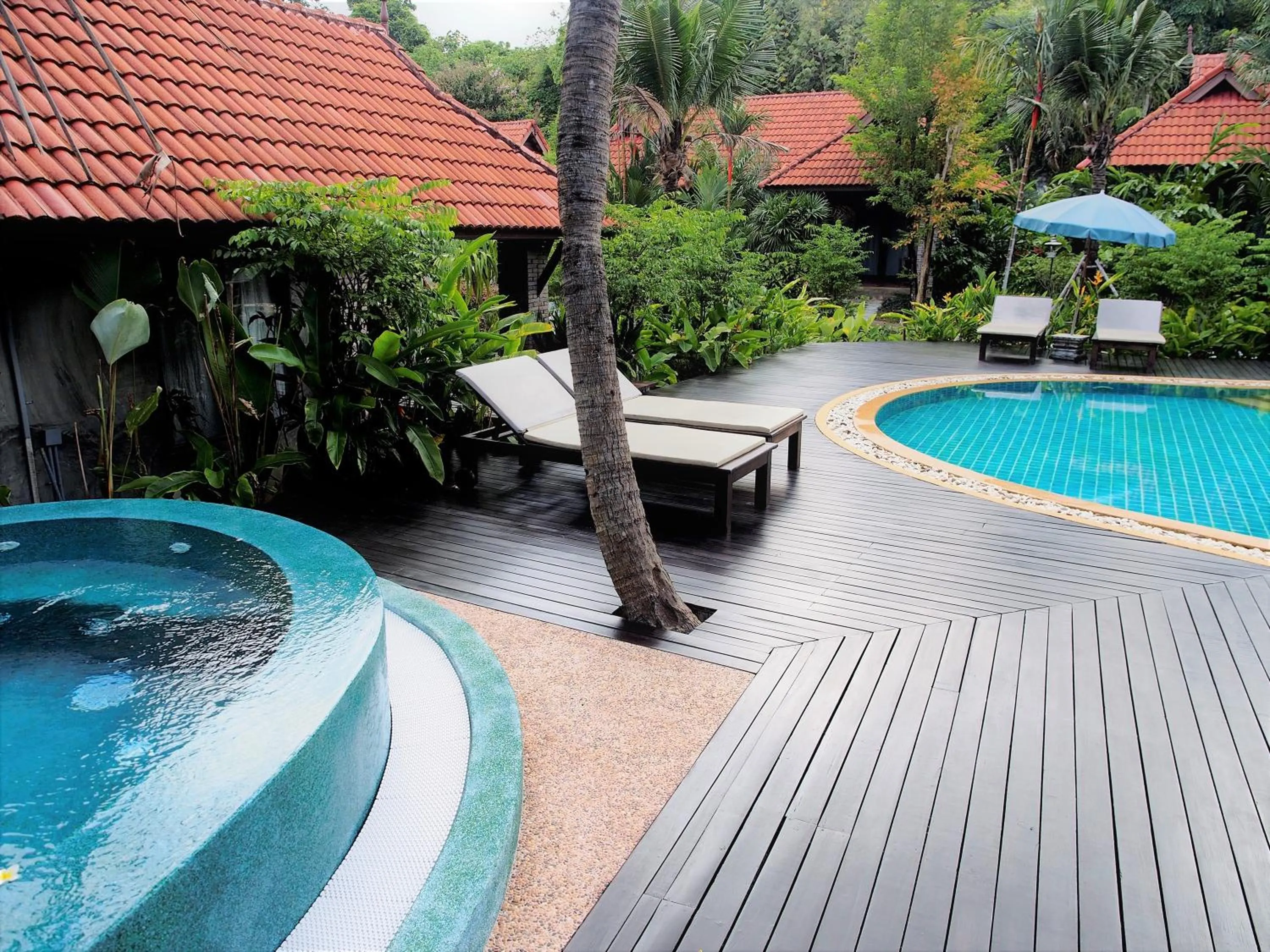 Pool view in Tropicana Lanta Resort
